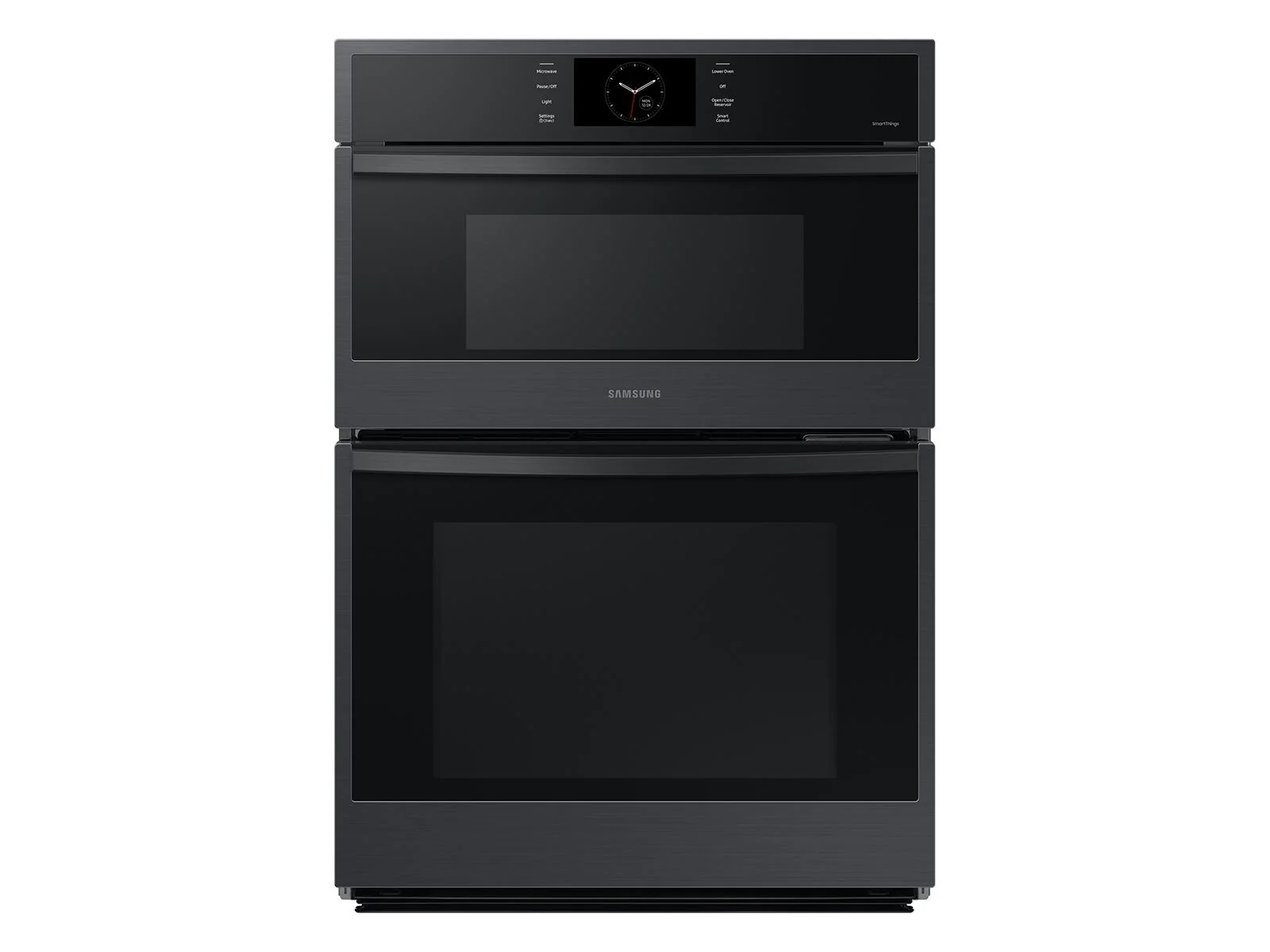 SAMSUNG NQ70CG600DMT 30" Microwave Combination Wall Oven with Steam Cook in Matte Black Steel Black in Stainless Steel