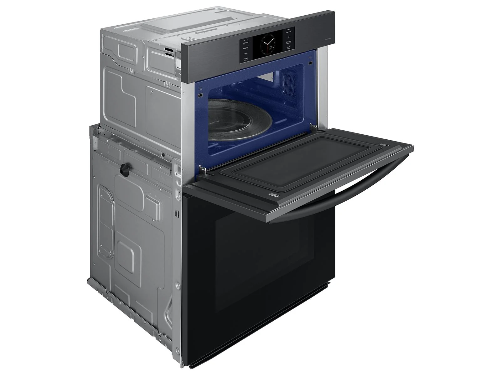 SAMSUNG NQ70CG700DMT Bespoke 30" Microwave Combination Wall Oven with with Flex Duo™ in Matte Black Steel Stainless - Image 11
