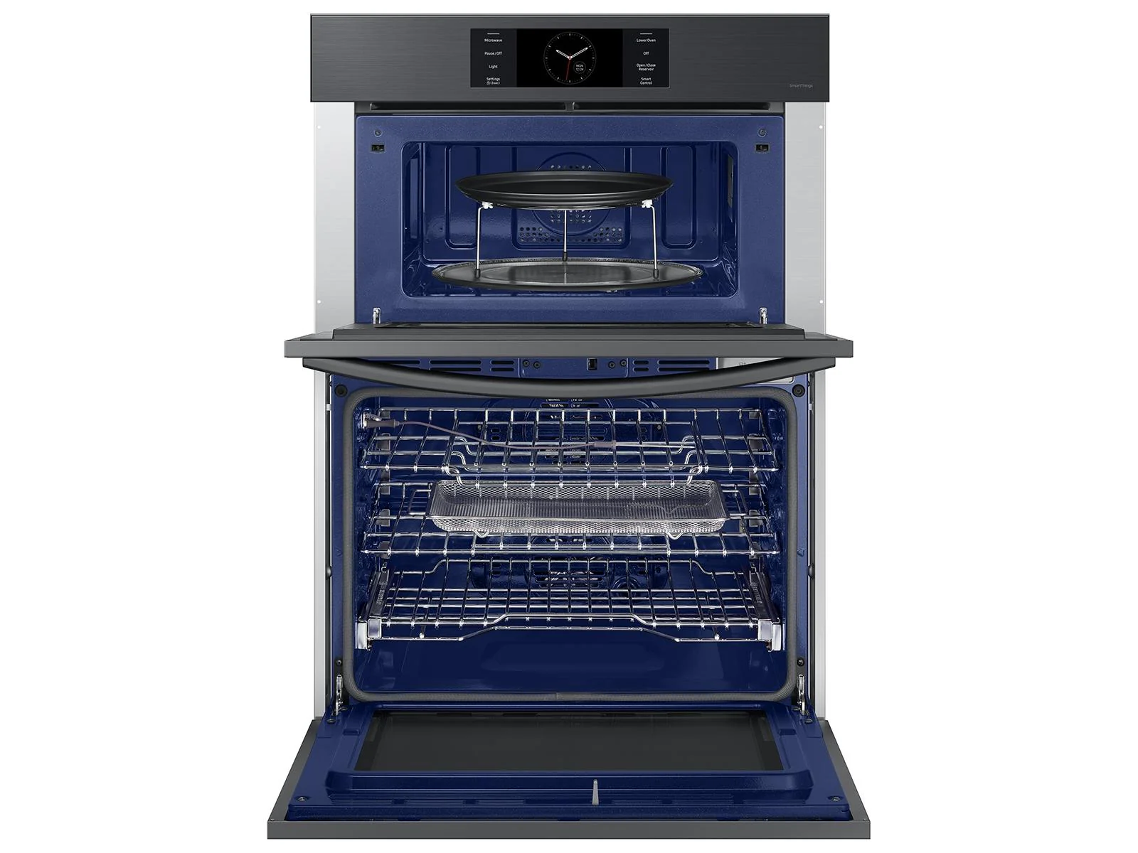 SAMSUNG NQ70CG700DMT Bespoke 30" Microwave Combination Wall Oven with with Flex Duo™ in Matte Black Steel Stainless - Image 12