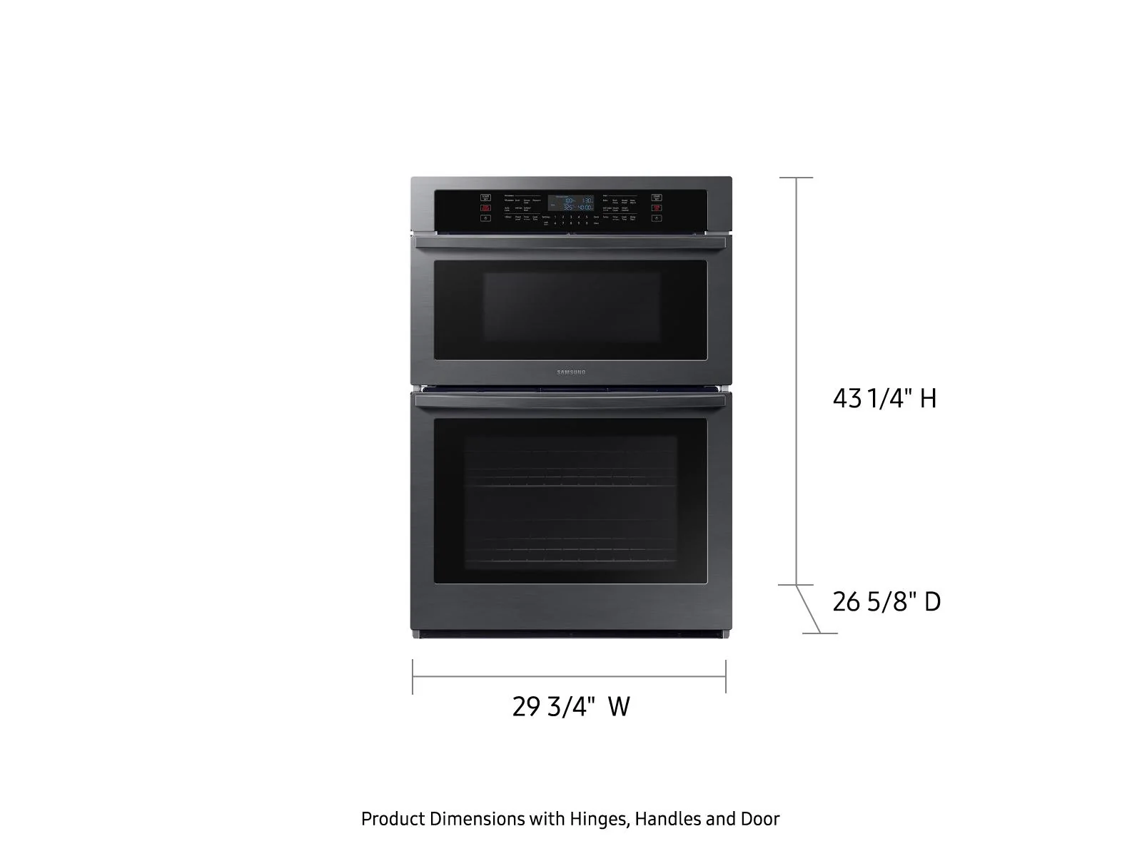 SAMSUNG NQ70T5511DG 30" Microwave Combination Wall Oven with Wi-Fi in Black in Stainless Steel Black in Stainless Steel - Image 3
