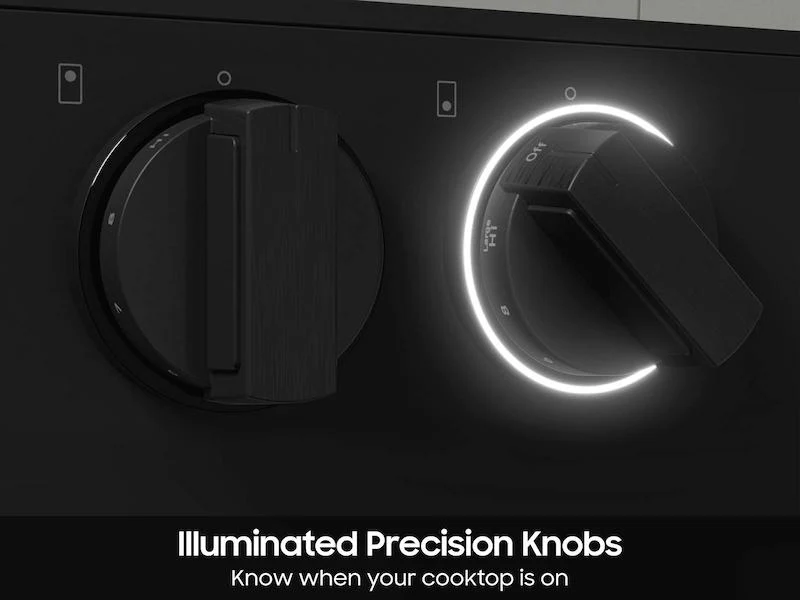 SAMSUNG NSE6DB870012 Bespoke 6.3 cu. ft. Smart Slide-In Electric Range with Smart Oven Camera & Illuminated Precision Knobs in White Glass White - Image 7