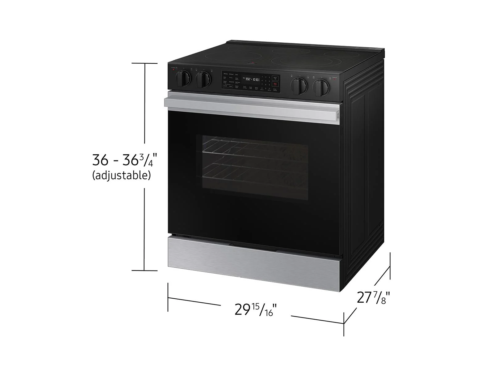 SAMSUNG NSE6DG8100SR Bespoke 6.3 cu. ft. Smart Slide-In Electric Range with Precision Knobs in Stainless Steel Stainless - Image 5