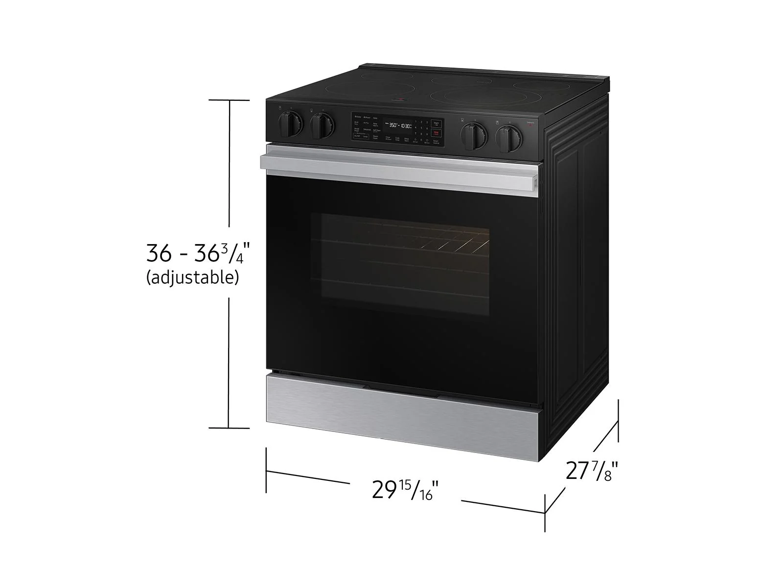 SAMSUNG NSE6DG8300SR Bespoke 6.3 cu. ft. Smart Slide-In Electric Range with Air Fry & Precision Knobs in Stainless Steel Stainless - Image 5