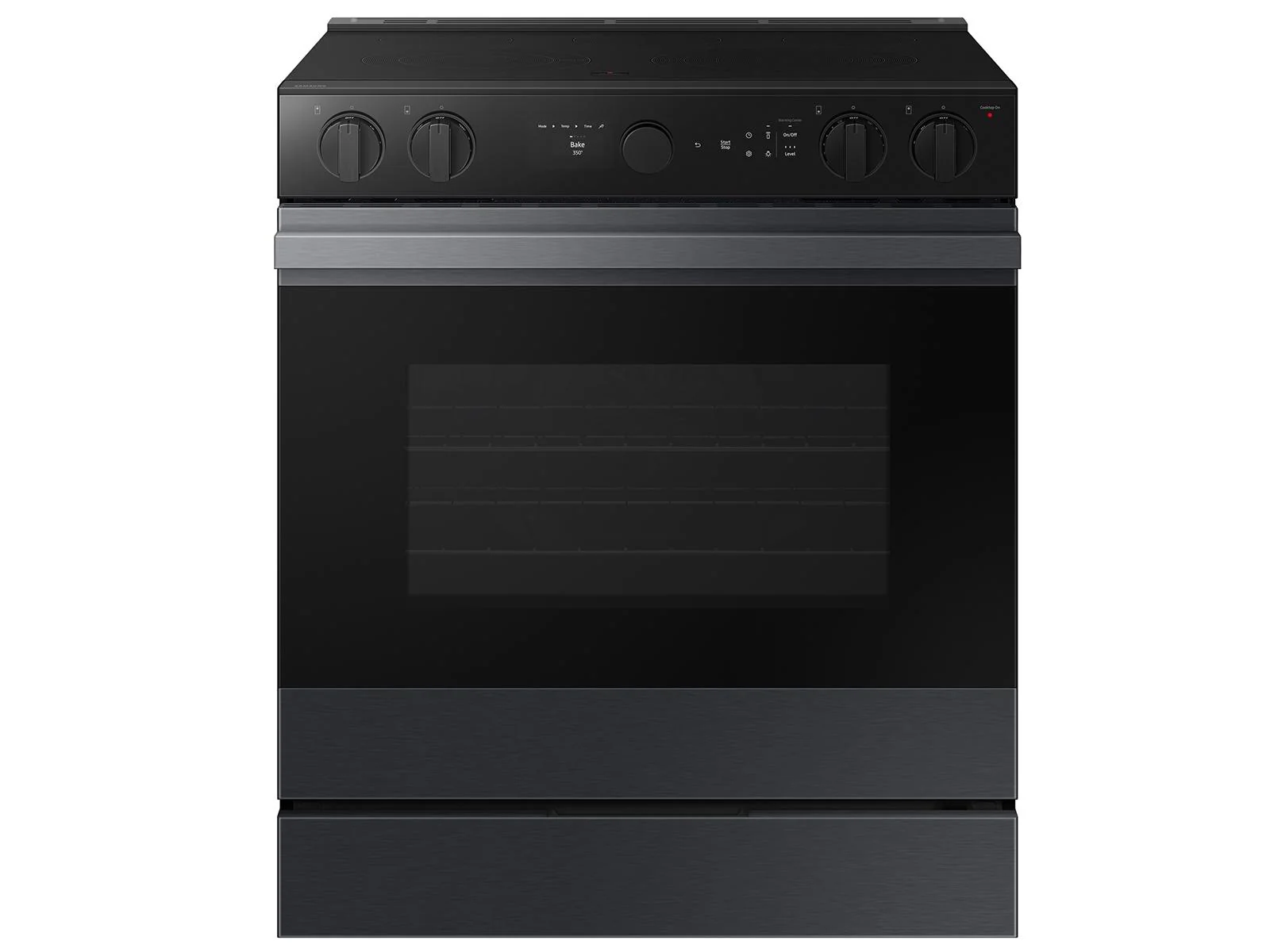 SAMSUNG NSE6DG8502MT Bespoke 6.3 cu. ft. Smart Slide-In ENERGY STAR® Certified Electric Range with Air Fry in Matte Black Steel Black in Stainless Steel