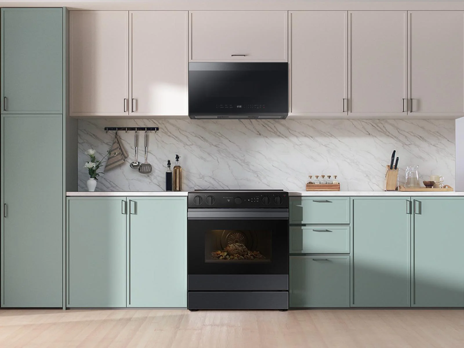 SAMSUNG NSE6DG8502MT Bespoke 6.3 cu. ft. Smart Slide-In ENERGY STAR® Certified Electric Range with Air Fry in Matte Black Steel Black in Stainless Steel - Image 5