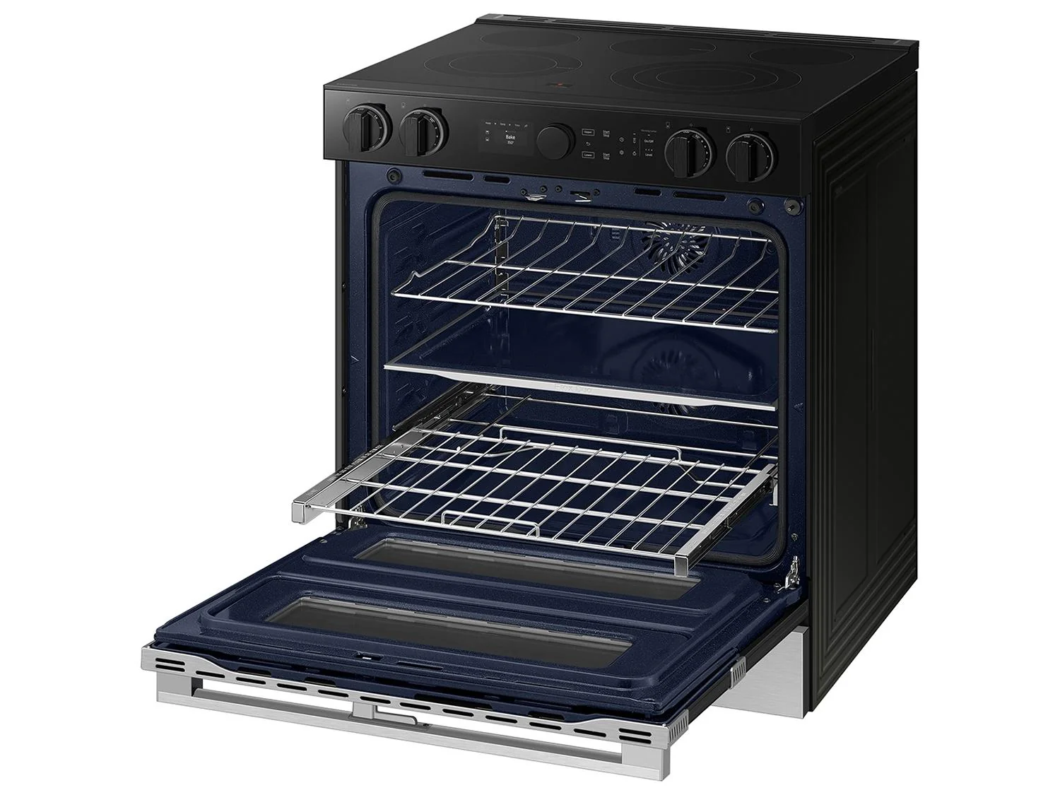SAMSUNG NSE6DG8550SR Bespoke Smart Slide-In Electric Range 6.3 cu. ft. with Flex Duo™ & Illuminated Precision Knobs in Stainless Steel Stainless - Image 7