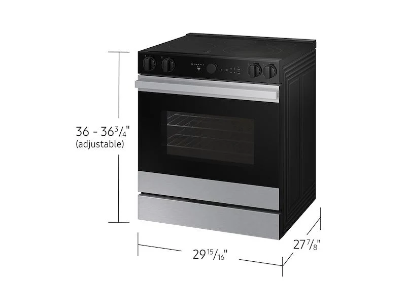 SAMSUNG NSE6DG8700SR Bespoke 6.3 cu. ft. Smart Slide-In Electric Range with Smart Oven Camera & Illuminated Precision Knobs in Stainless Steel - Image 5