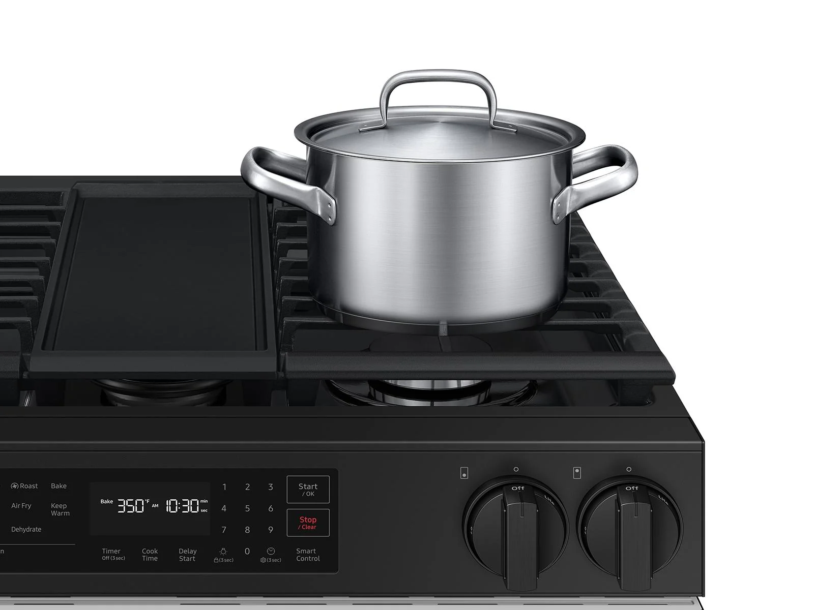 SAMSUNG NSG6DB830012 Bespoke 6.0 cu. ft. Smart Slide-In Gas Range with Air Fry & Precision Knobs in White Glass White - Image 9