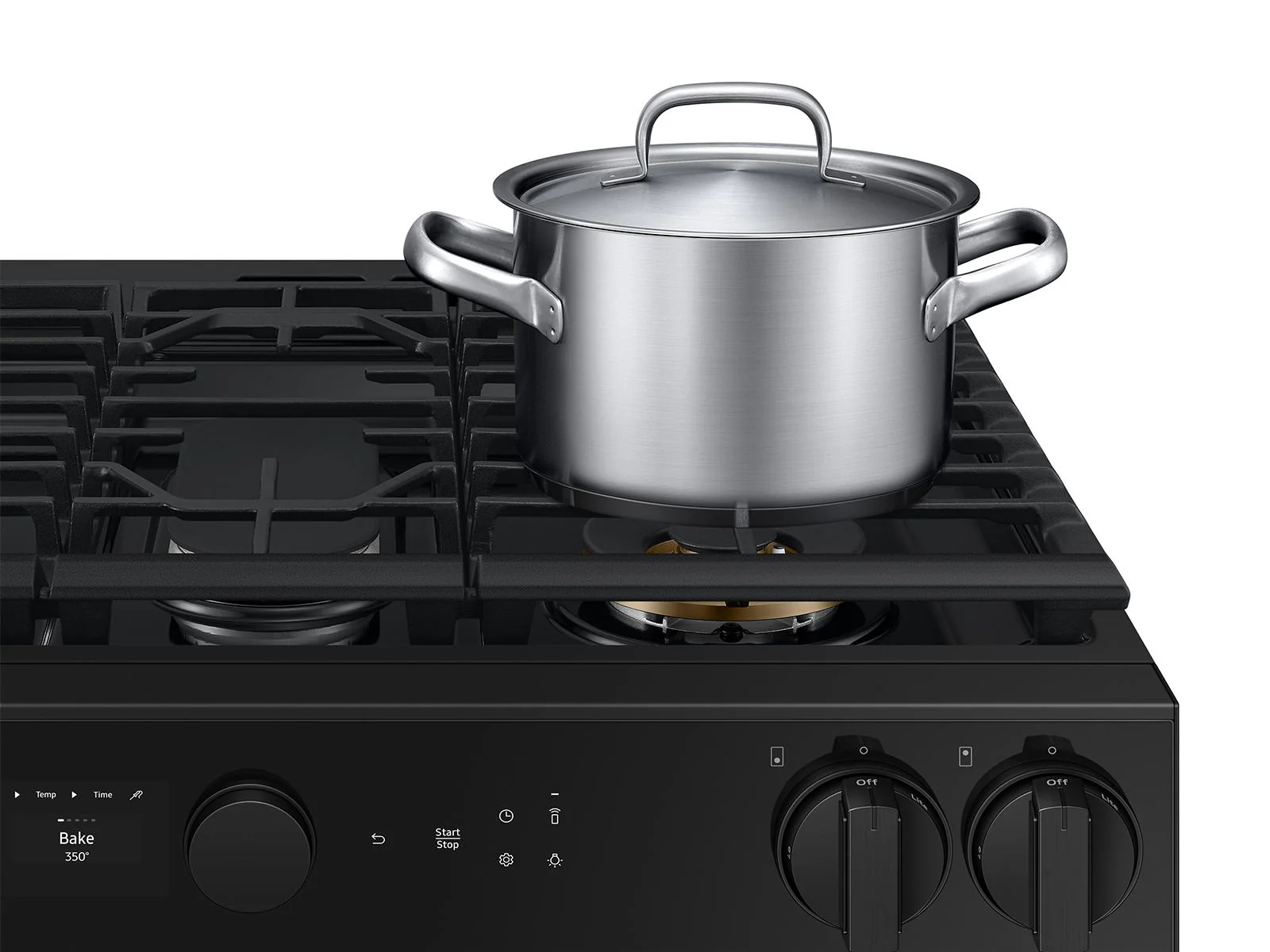 SAMSUNG NSG6DB850012 Bespoke 6.0 cu. ft. Smart Slide-In Gas Range with Air Sous Vide & Air Fry in White Glass White - Image 10