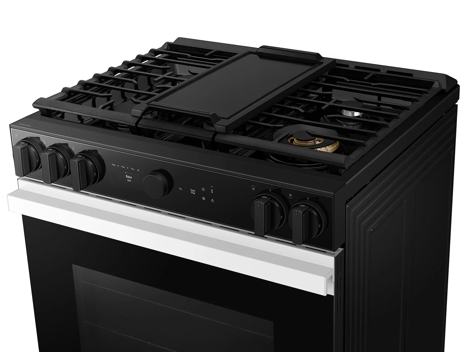 SAMSUNG NSG6DB850012 Bespoke 6.0 cu. ft. Smart Slide-In Gas Range with Air Sous Vide & Air Fry in White Glass White - Image 12