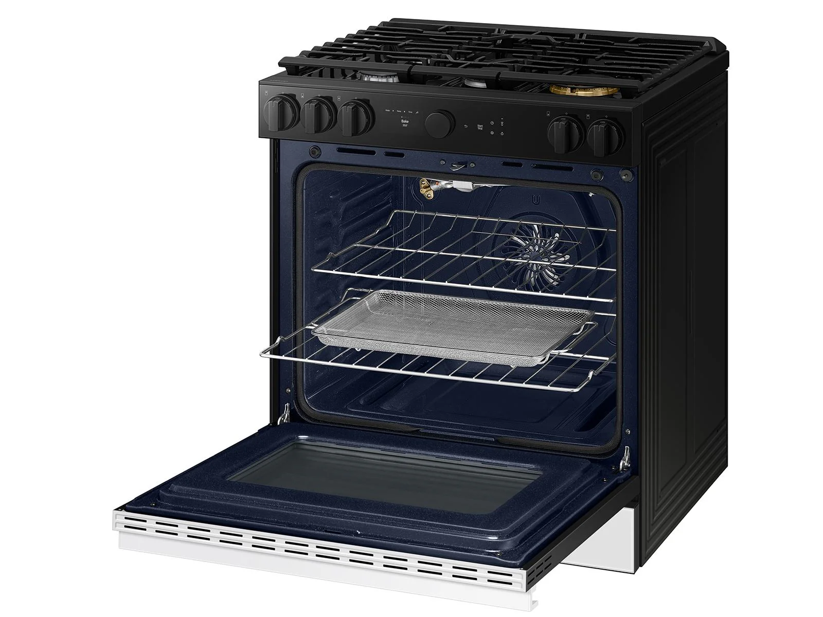 SAMSUNG NSG6DB850012 Bespoke 6.0 cu. ft. Smart Slide-In Gas Range with Air Sous Vide & Air Fry in White Glass White - Image 15