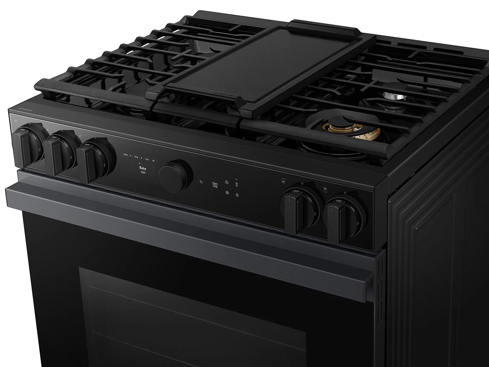 SAMSUNG NSG6DG8500MT Bespoke 6.0 cu. ft. Smart Slide-In Gas Range with Air Sous Vide & Air Fry in Matte Black in Stainless Steel - Image 12