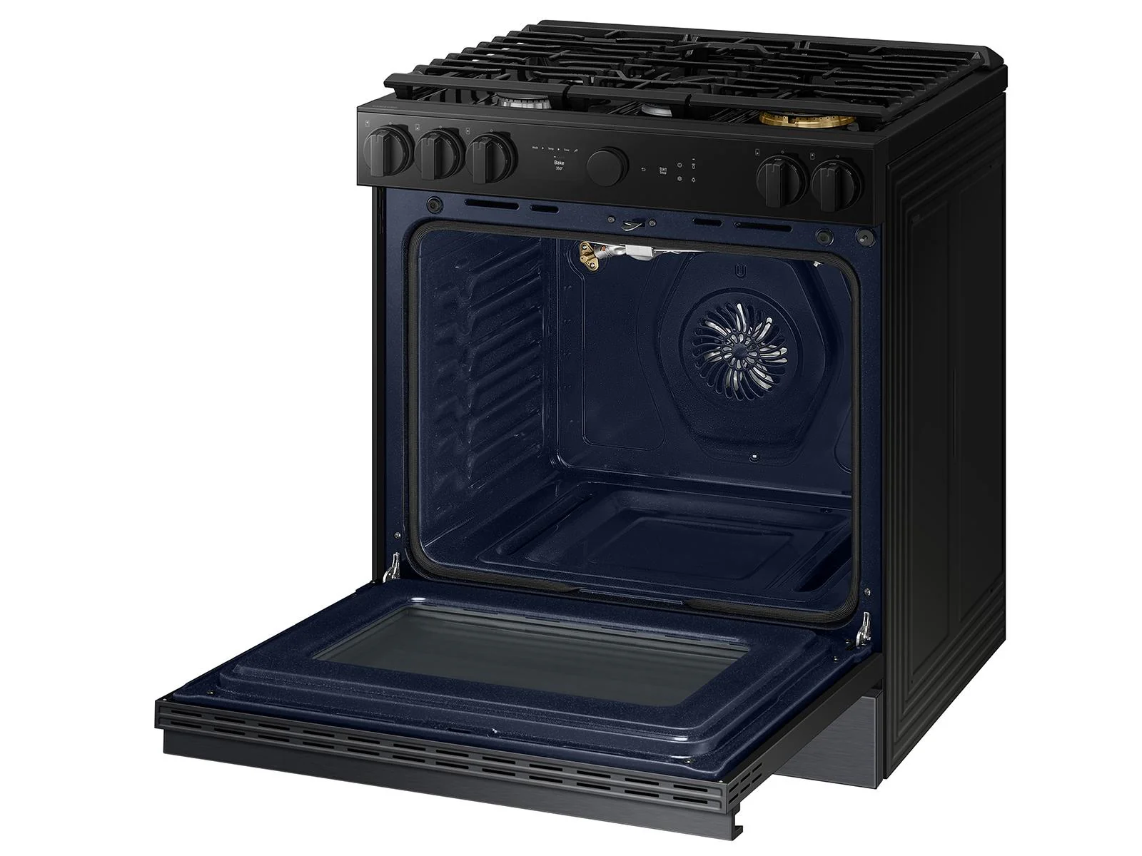 SAMSUNG NSG6DG8500MT Bespoke 6.0 cu. ft. Smart Slide-In Gas Range with Air Sous Vide & Air Fry in Matte Black in Stainless Steel - Image 14