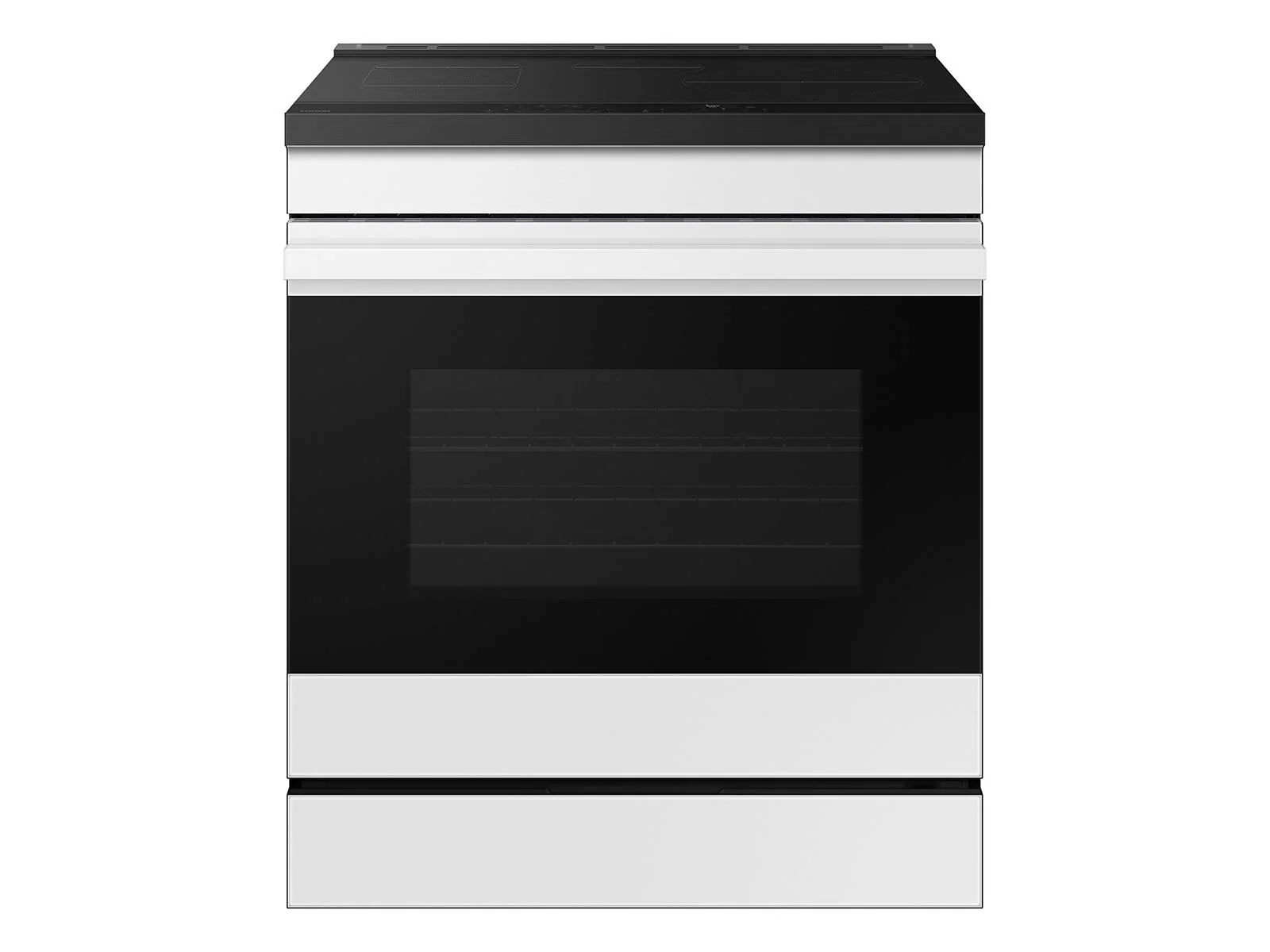 SAMSUNG NSI6DB930012 Bespoke 6.3 cu. ft. Smart Slide-In Induction Range with Anti-Scratch Glass Cooktop & Air Fry in White Glass White