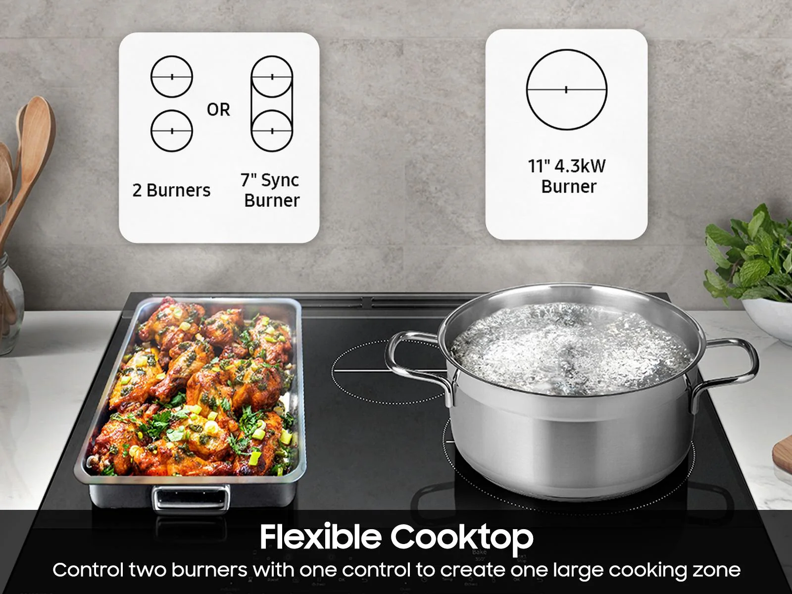 SAMSUNG NSI6DG9100SR Bespoke 6.3 cu. ft. Smart Slide-In Induction Range with Anti-Scratch Glass Cooktop in Stainless Steel - Image 8