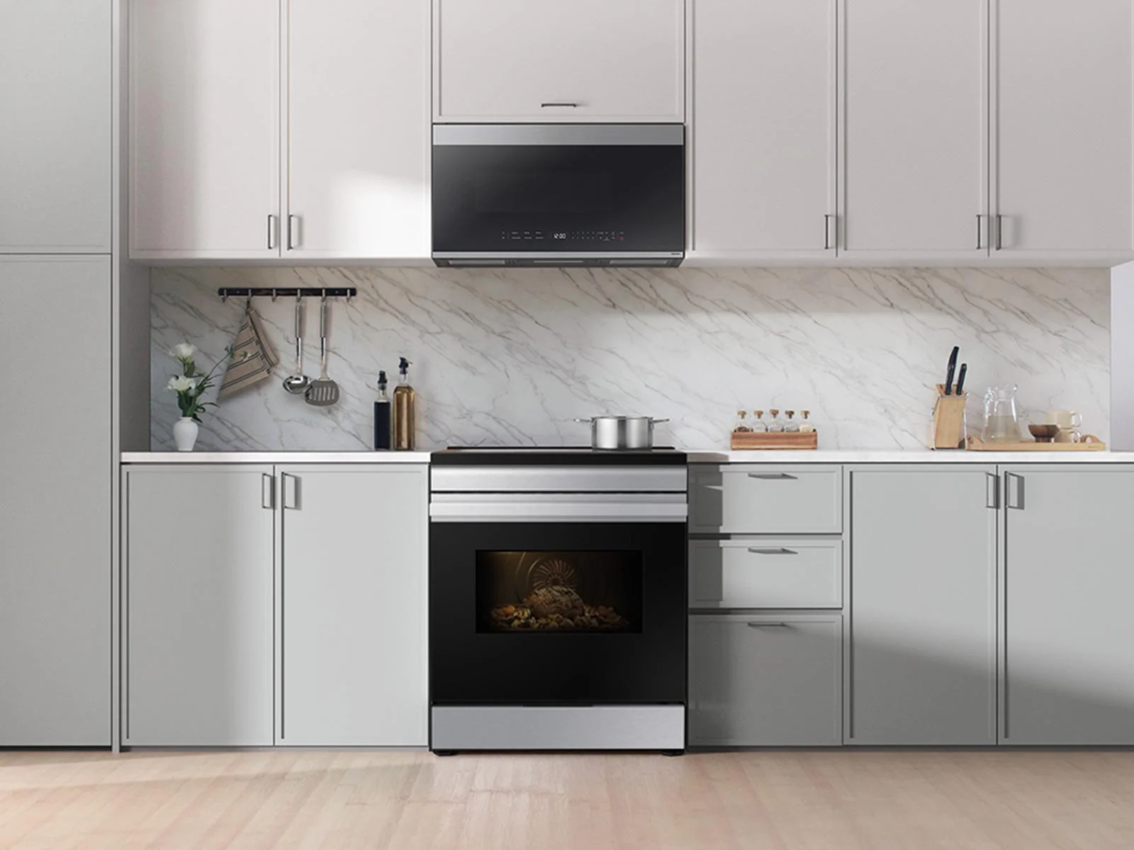 SAMSUNG NSI6DG9100SR Bespoke 6.3 cu. ft. Smart Slide-In Induction Range with Anti-Scratch Glass Cooktop in Stainless Steel - Image 9