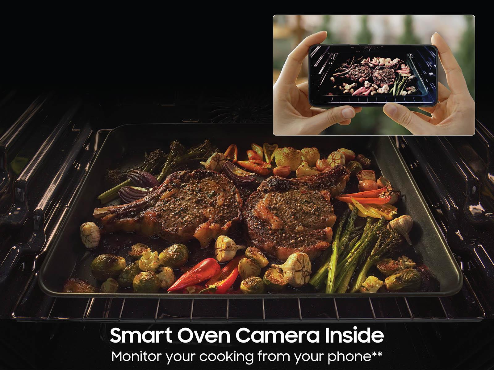 SAMSUNG NSI6DG9900SR Bespoke 6.3 cu. ft. AI Slide-In Induction Range with AI Hub™ & Smart Oven Camera in Stainless Steel - Image 8
