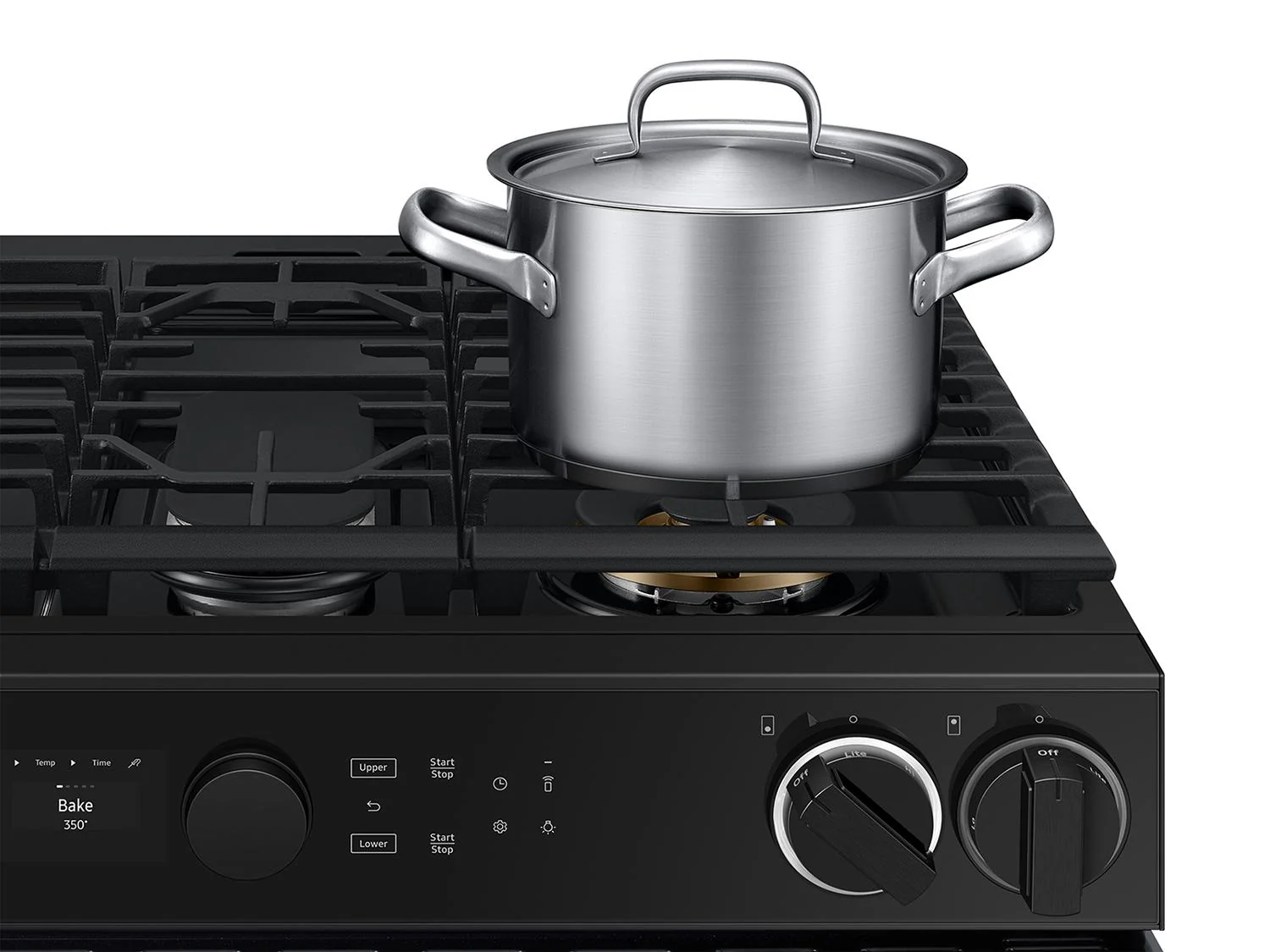 SAMSUNG NSY6DG8550SR Bespoke Smart Slide-In Dual Fuel Range 6.3 cu. ft. with Flex Duo™ & Illuminated Precision Knobs in Stainless Steel - Image 11