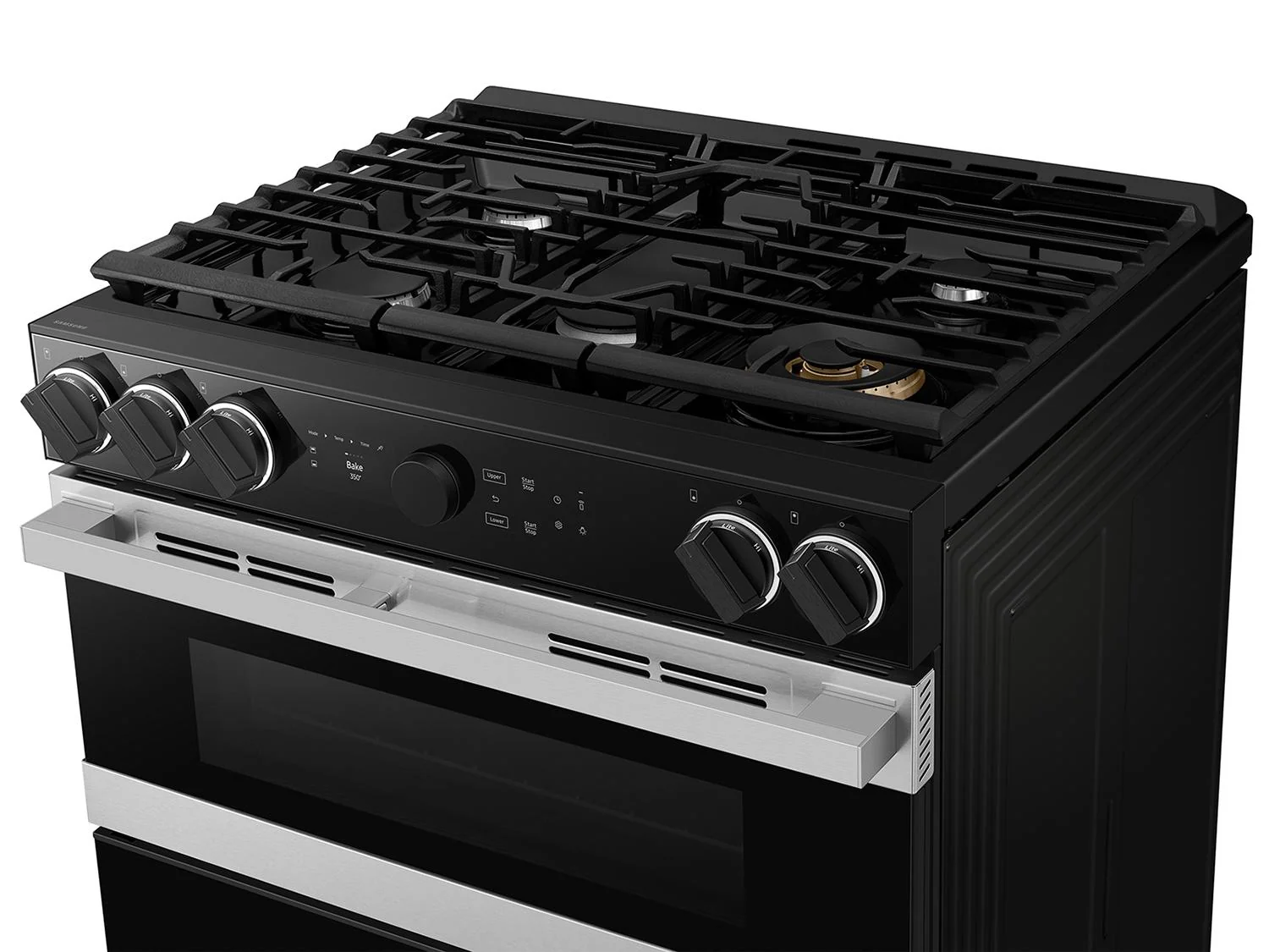 SAMSUNG NSY6DG8550SR Bespoke Smart Slide-In Dual Fuel Range 6.3 cu. ft. with Flex Duo™ & Illuminated Precision Knobs in Stainless Steel - Image 12