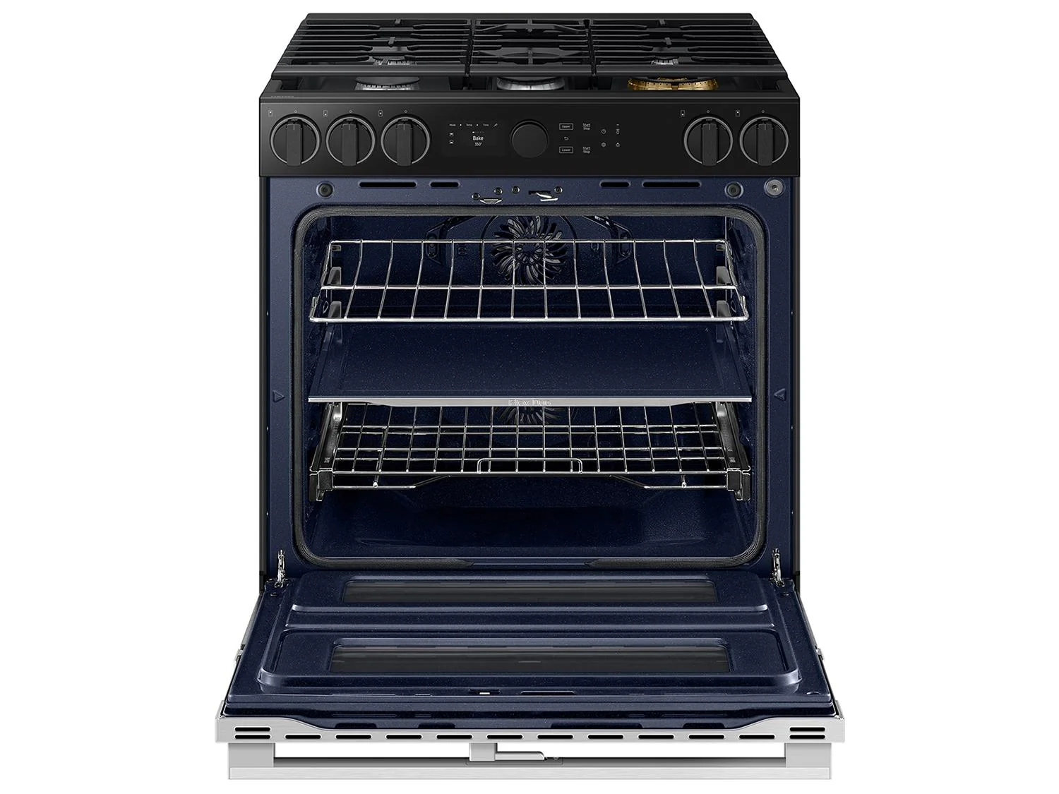 SAMSUNG NSY6DG8550SR Bespoke Smart Slide-In Dual Fuel Range 6.3 cu. ft. with Flex Duo™ & Illuminated Precision Knobs in Stainless Steel - Image 15
