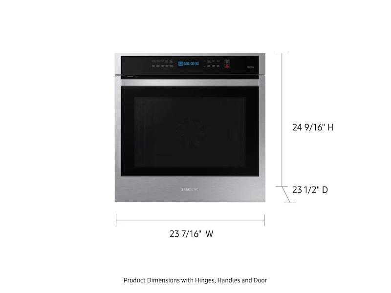 SAMSUNG NV31T4551SS 24" 3.1 cu. ft. Single Electric Wall Oven with Convection and Wi-Fi in Stainless Steel - Image 4