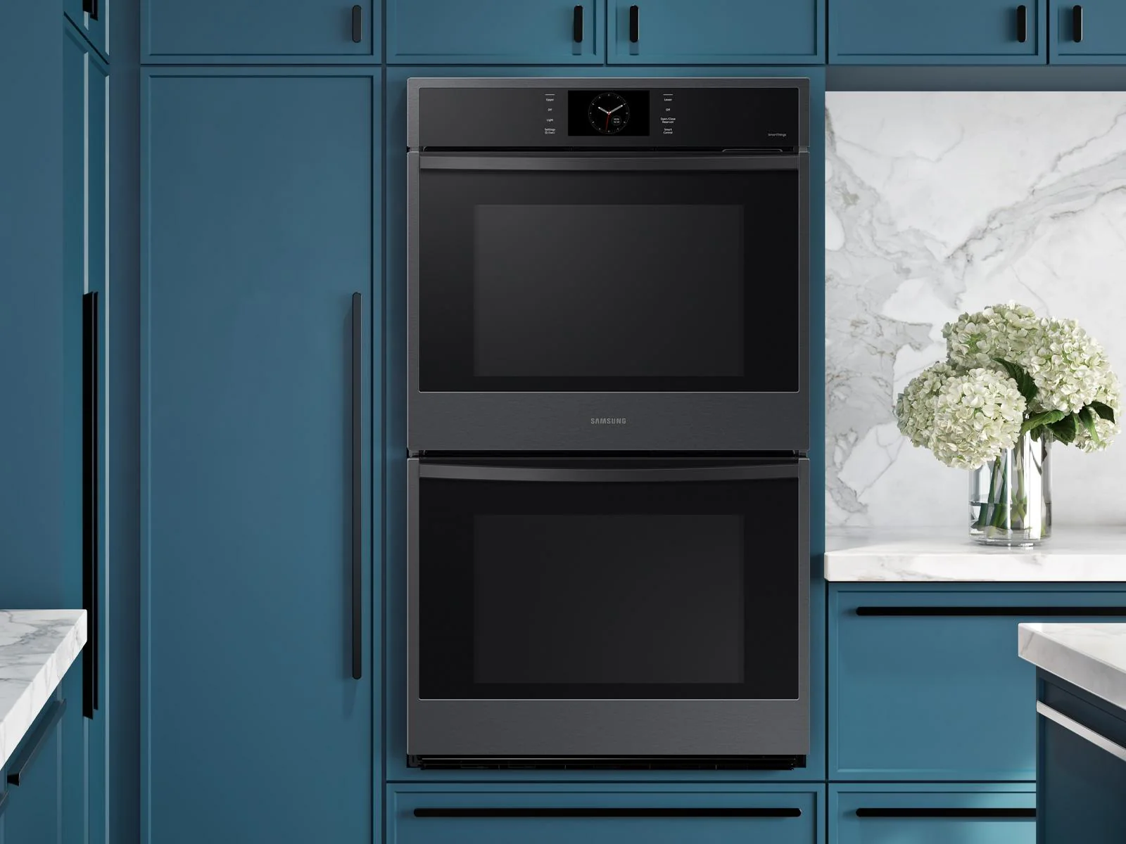 SAMSUNG NV51CG600DMT 30" Double Wall Oven with Steam Cook in Matte Black in Stainless Steel - Image 7