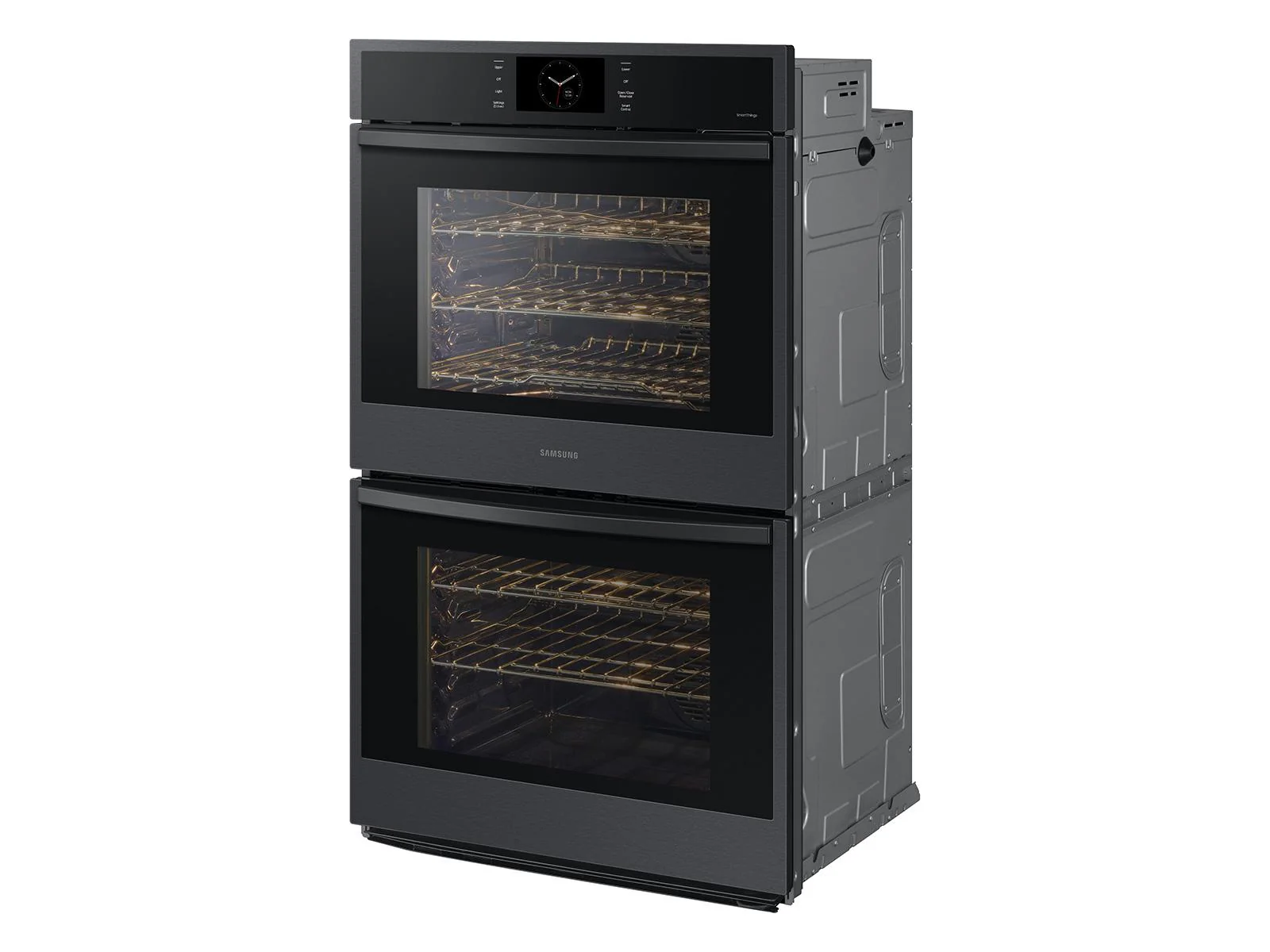 SAMSUNG NV51CG600DMT 30" Double Wall Oven with Steam Cook in Matte Black in Stainless Steel - Image 8