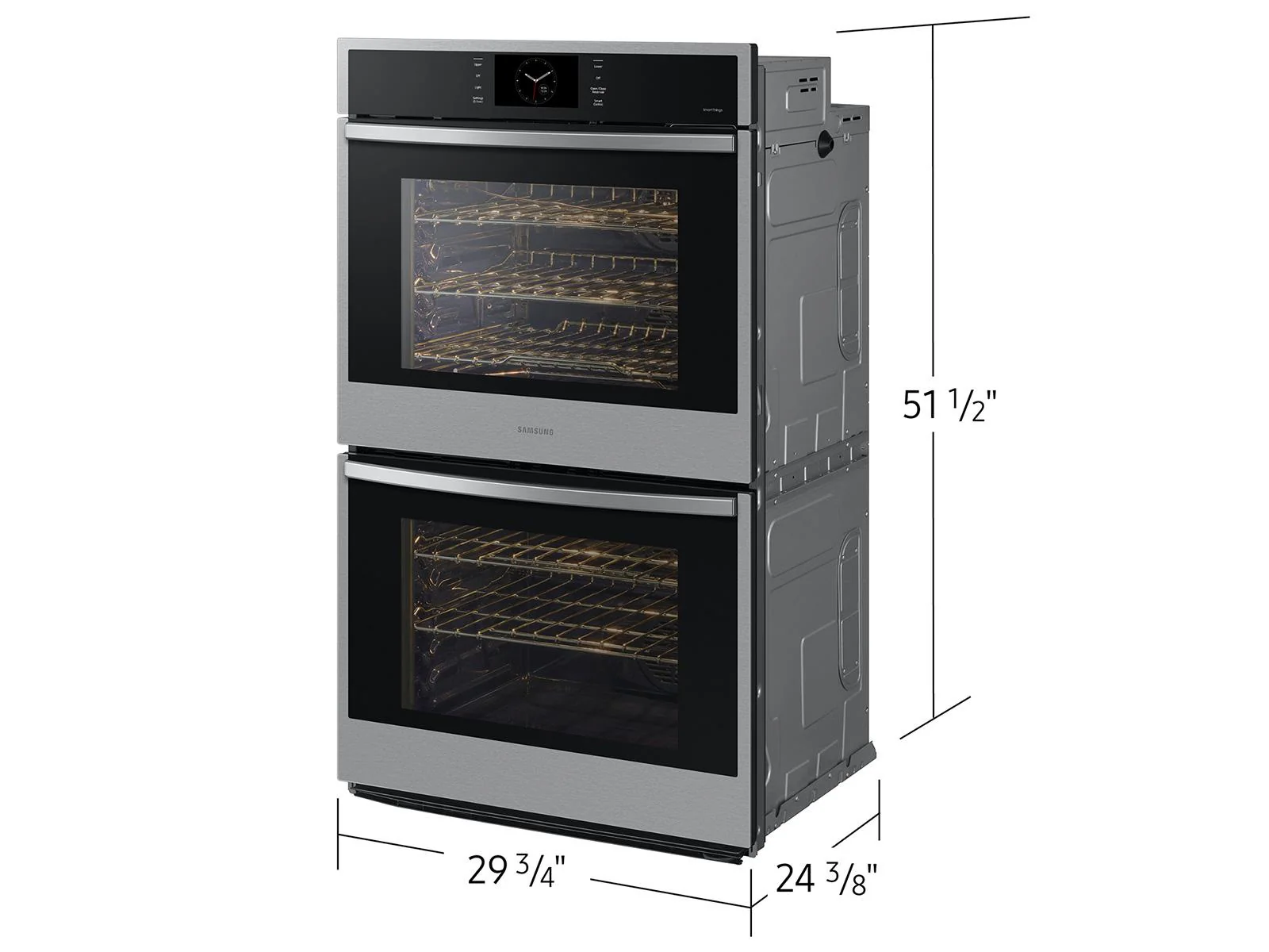 SAMSUNG NV51CG600DSR 30" Double Wall Oven with Steam Cook in Stainless Steel Stainless - Image 4