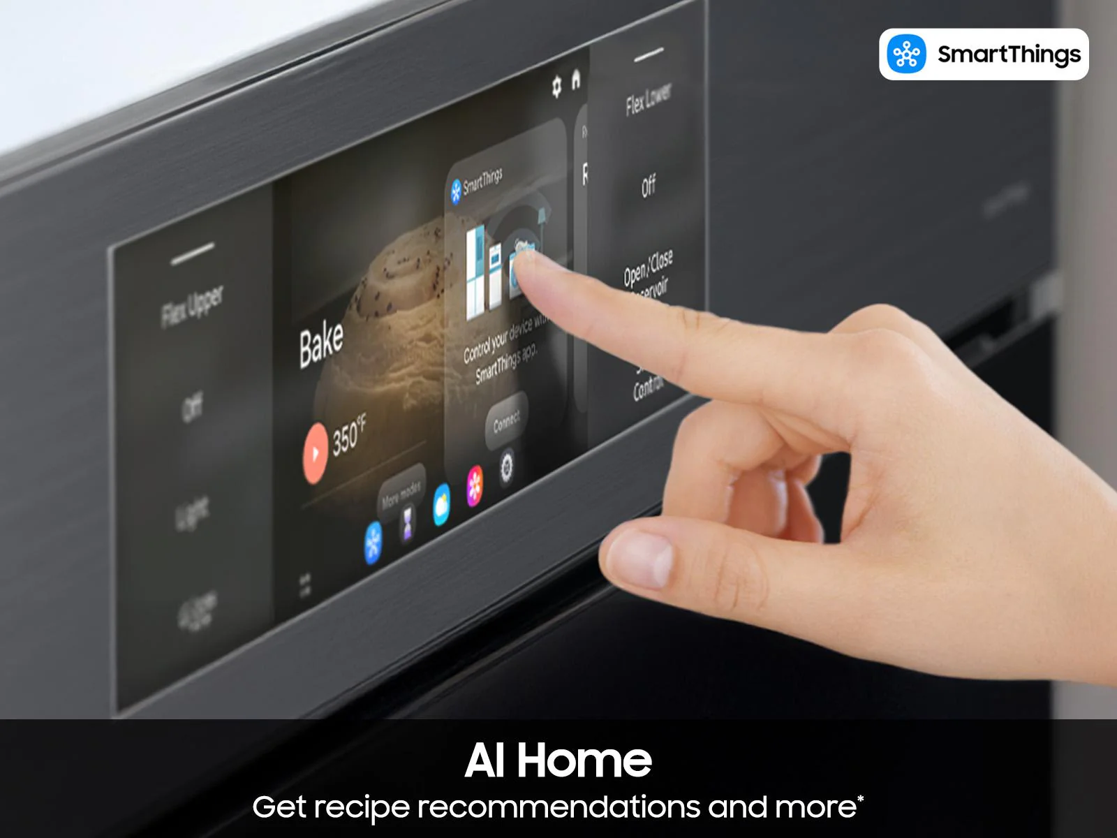 SAMSUNG NV51CG700DMT Bespoke 30" Double Wall Oven with AI Pro Cooking™ Camera in Matte Black Steel Black in Stainless Steel - Image 7