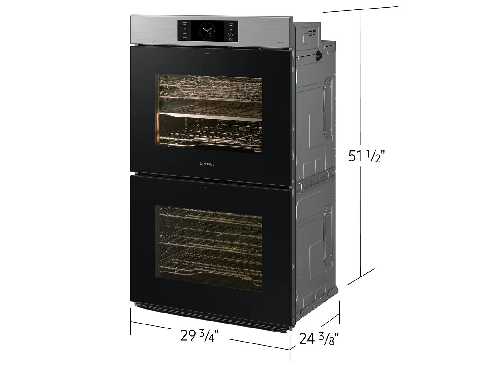 SAMSUNG NV51CG700DSR Bespoke 30" Double Wall Oven with AI Pro Cooking™ Camera in Stainless Steel - Image 5