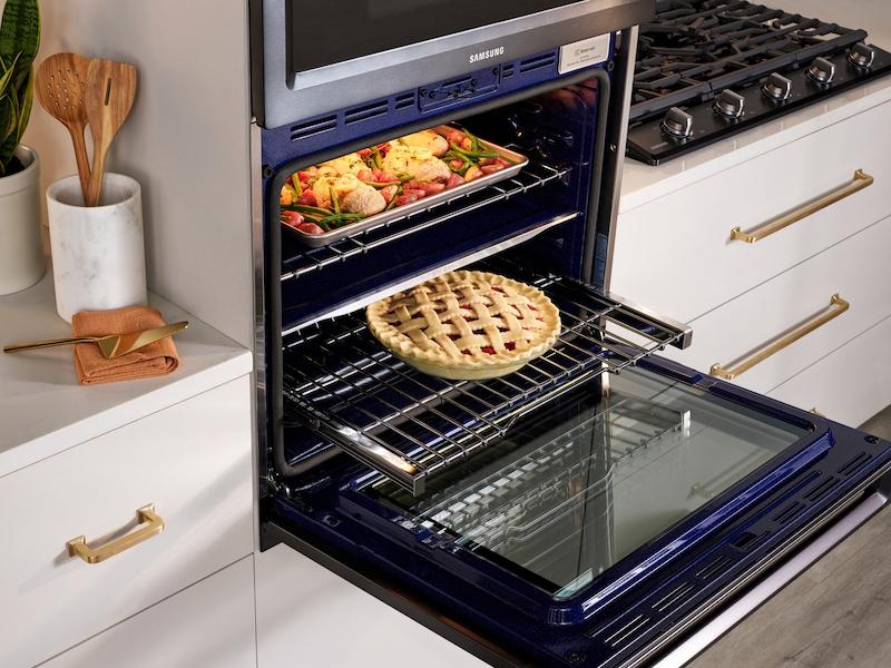 SAMSUNG NV51K7770DG 30" Smart Double Wall Oven with Flex Duo™ in Black in Stainless Steel Black in Stainless Steel - Image 4