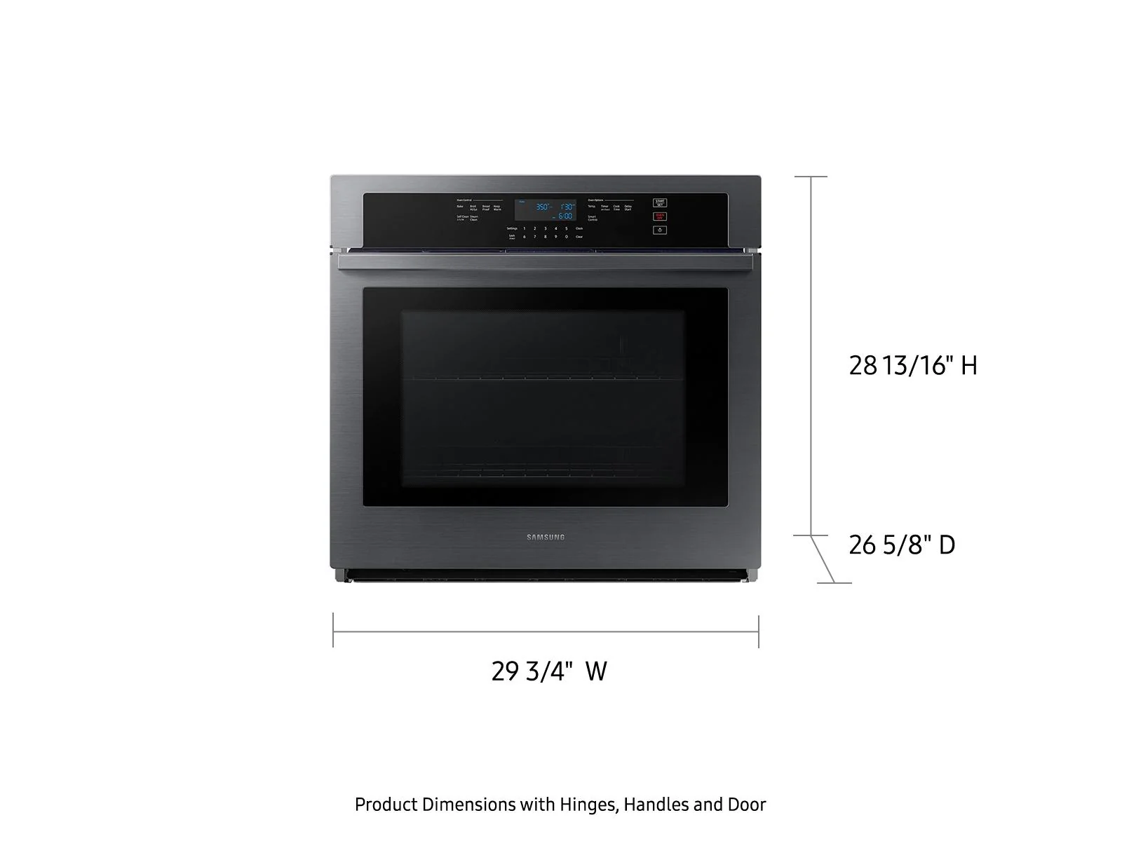 SAMSUNG NV51T5511SG 30" Single Wall Oven in Black in Stainless Steel Black in Stainless Steel - Image 3