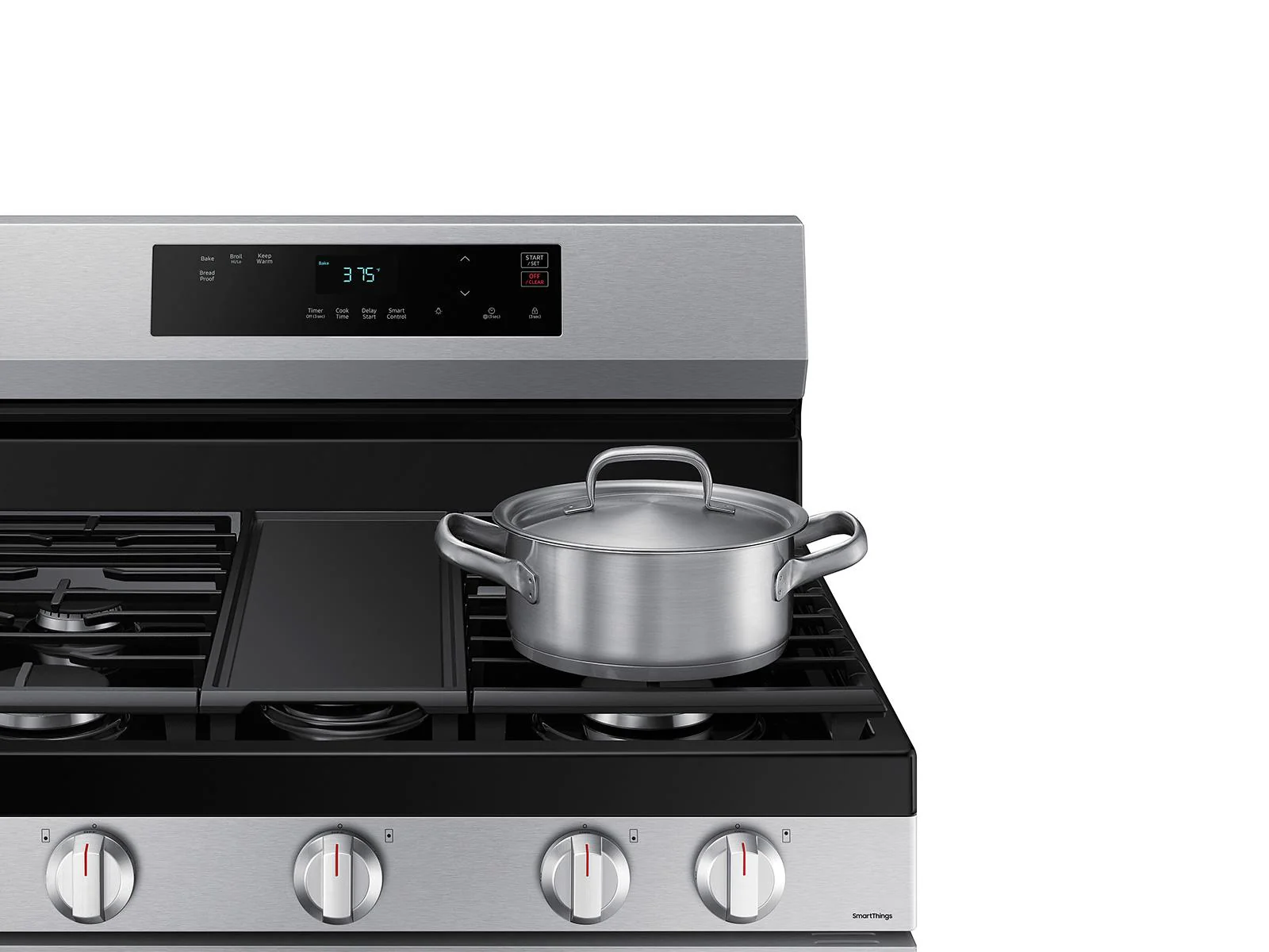 SAMSUNG NX60A6111SS 6.0 cu. ft. Smart Freestanding Gas Range with Integrated Griddle in Stainless Steel Stainless - Image 7