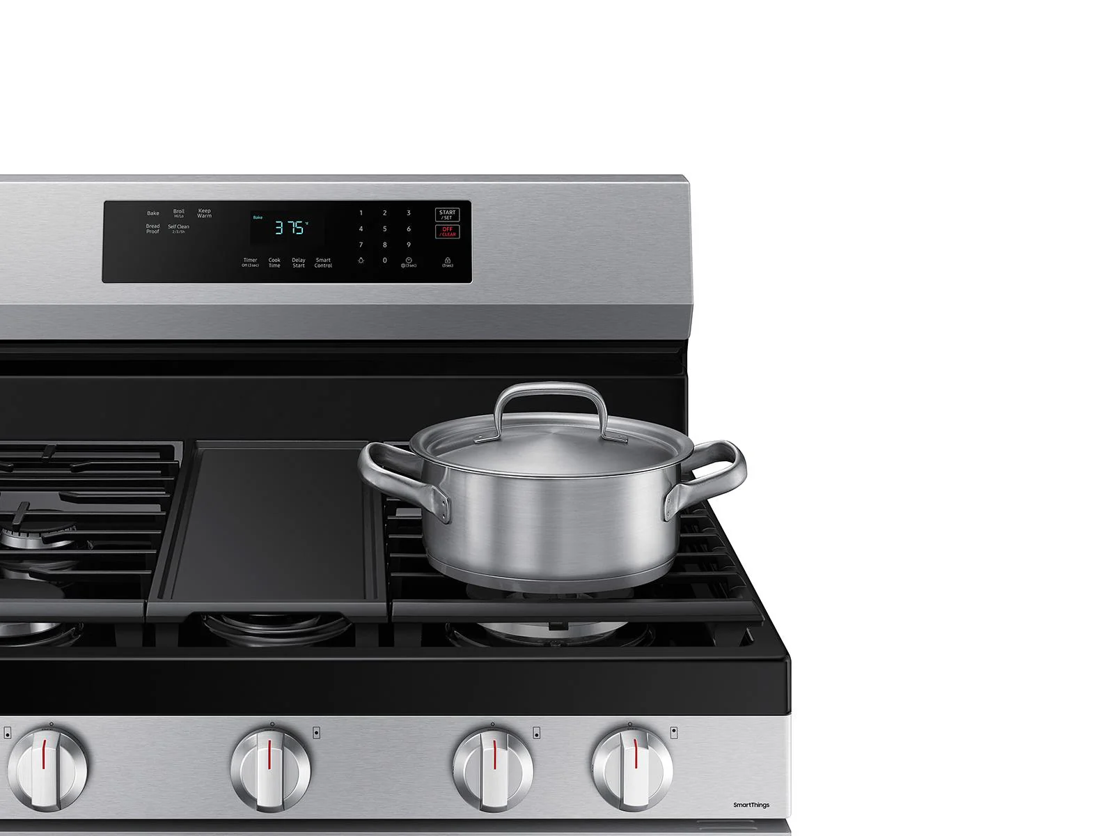 SAMSUNG NX60A6311SS 6.0 cu. ft. Smart Freestanding Gas Range with 18K BTU Dual Power Burner & Self Clean in Stainless Steel - Image 8