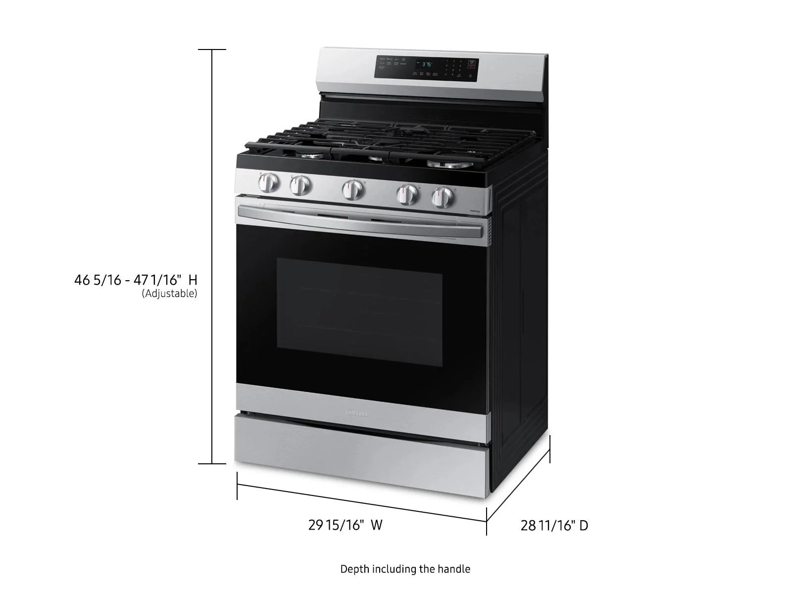 SAMSUNG NX60A6511SS 6.0 cu. ft. Smart Freestanding Gas Range with No-Preheat Air Fry & Convection in Stainless Steel Stainless - Image 5