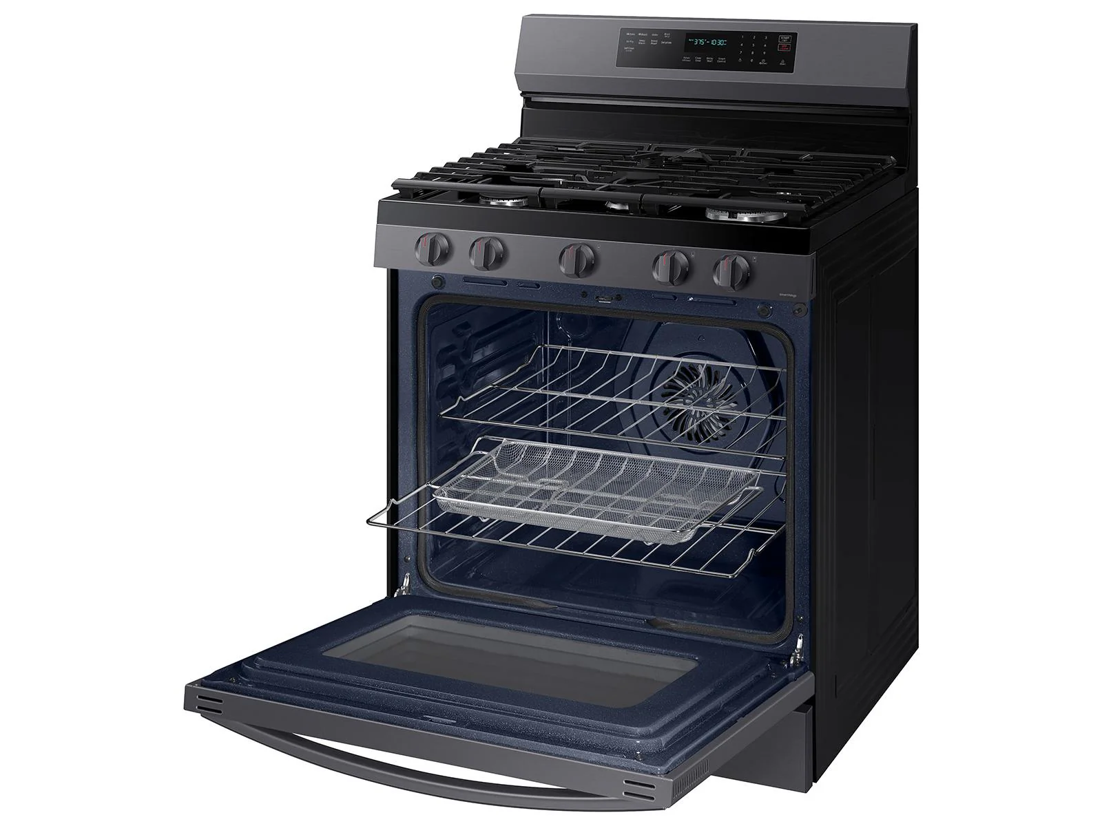 SAMSUNG NX60A6711SG 6.0 cu. ft. Smart Freestanding Gas Range with No-Preheat Air Fry and Convection+ in Black in Stainless Steel Black in Stainless Steel - Image 11