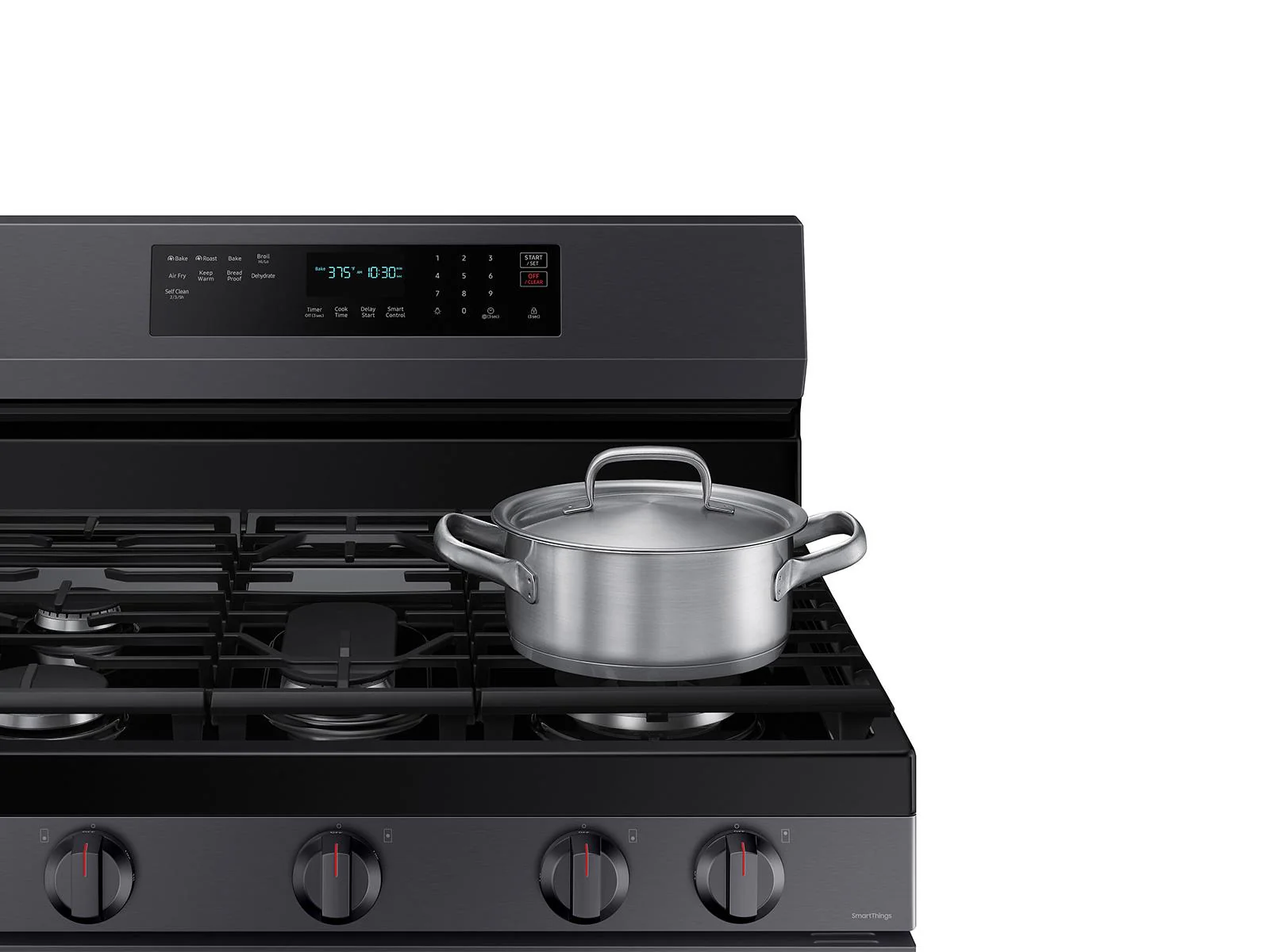 SAMSUNG NX60A6711SG 6.0 cu. ft. Smart Freestanding Gas Range with No-Preheat Air Fry and Convection+ in Black in Stainless Steel Black in Stainless Steel - Image 6