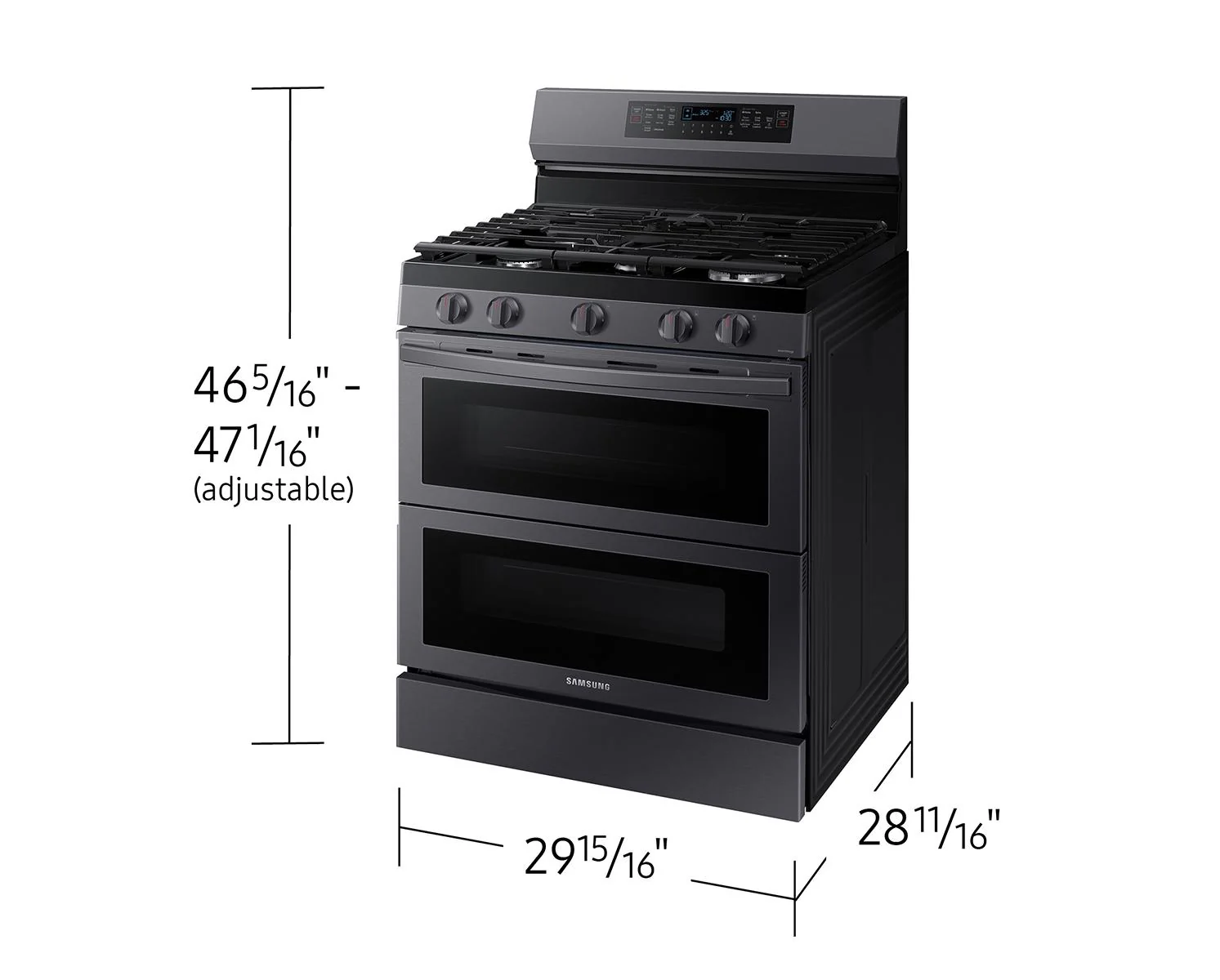 SAMSUNG NX60A6751SG 6.0 cu. ft. Smart Freestanding Gas Range with Flex Duo™ & Air Fry in Black in Stainless Steel Black in Stainless Steel - Image 4