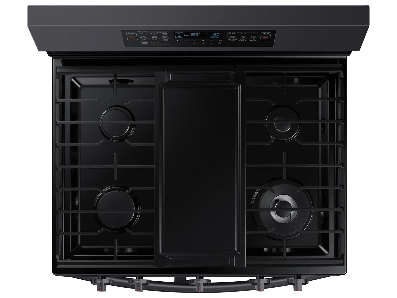 SAMSUNG NX60A6751SG 6.0 cu. ft. Smart Freestanding Gas Range with Flex Duo™ & Air Fry in Black in Stainless Steel Black in Stainless Steel - Image 7
