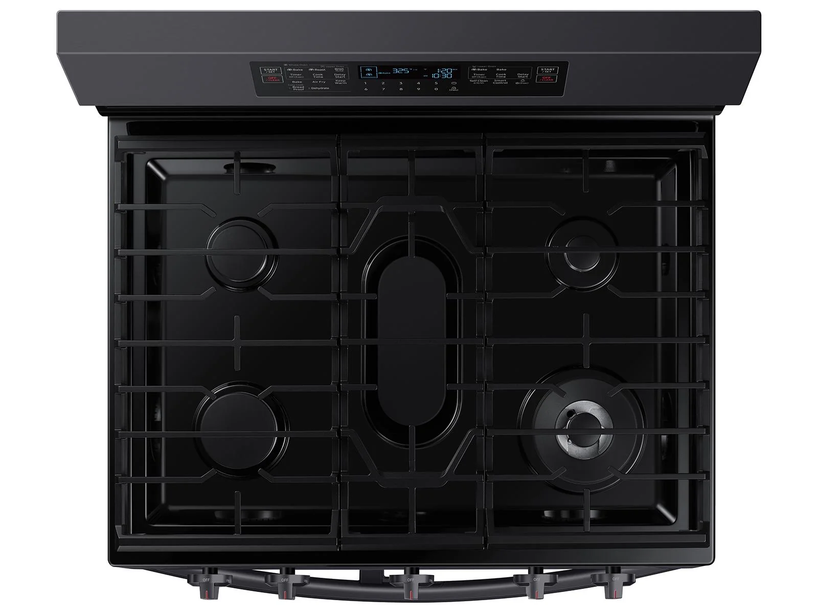 SAMSUNG NX60A6751SG 6.0 cu. ft. Smart Freestanding Gas Range with Flex Duo™ & Air Fry in Black in Stainless Steel Black in Stainless Steel - Image 8