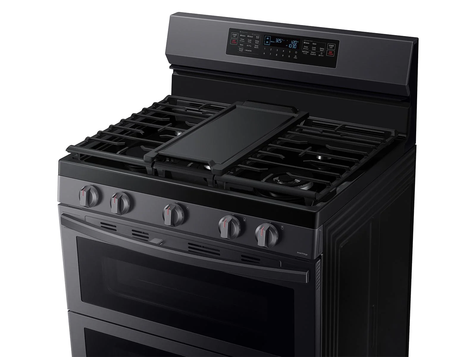 SAMSUNG NX60A6751SG 6.0 cu. ft. Smart Freestanding Gas Range with Flex Duo™ & Air Fry in Black in Stainless Steel Black in Stainless Steel - Image 9