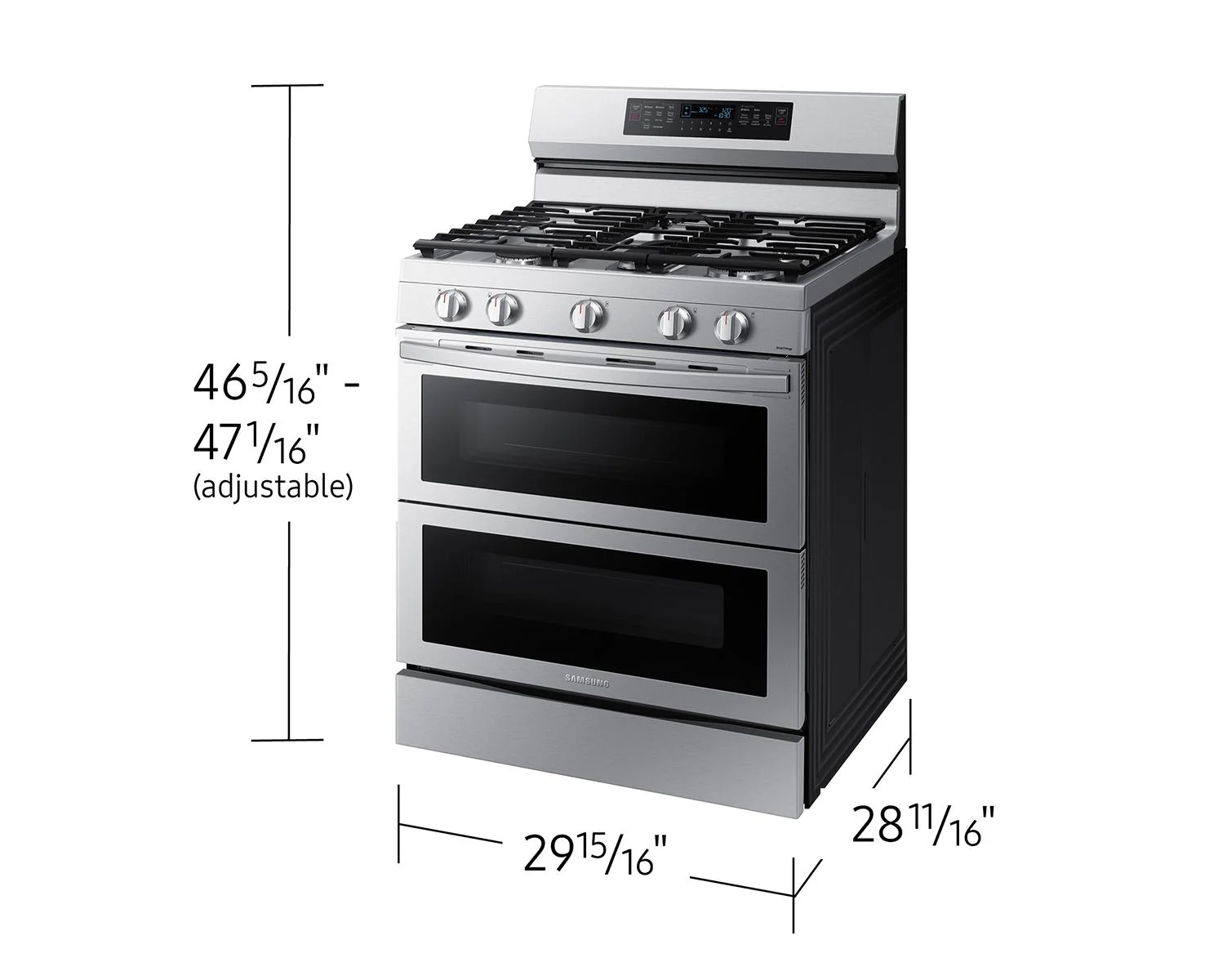 SAMSUNG NX60A6751SS 6.0 cu. ft. Smart Freestanding Gas Range with Flex Duo™, Stainless Cooktop & Air Fry in Stainless Steel - Image 4