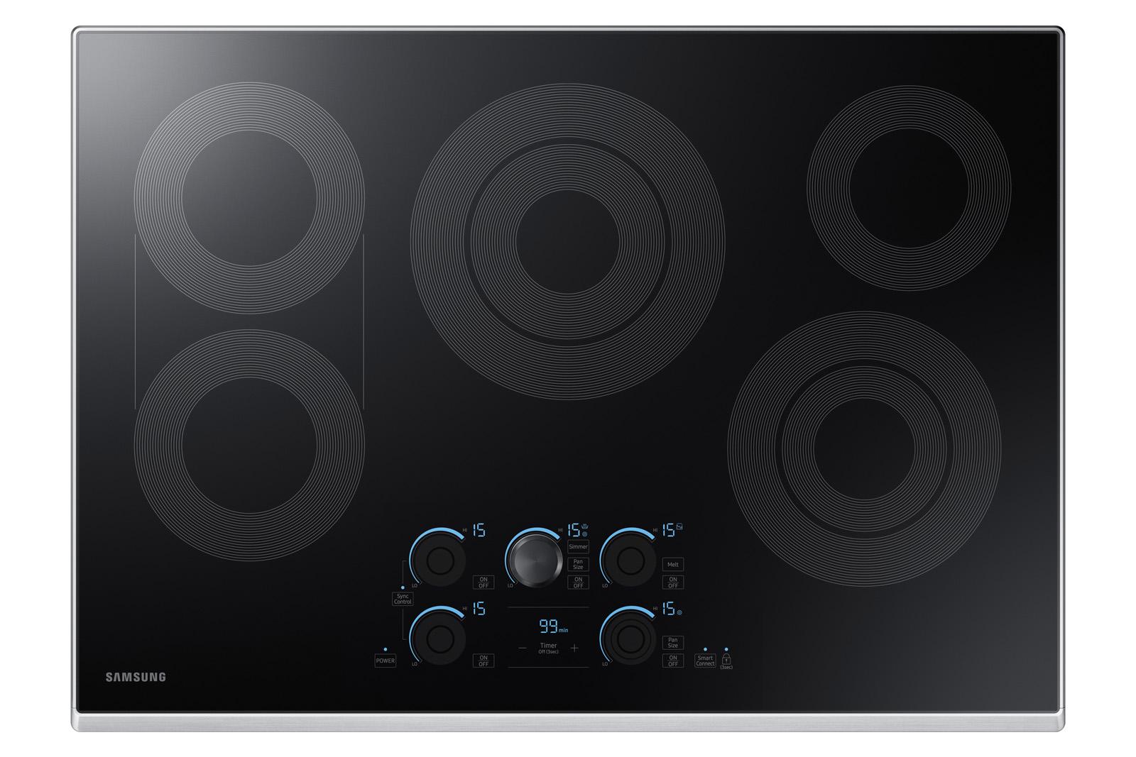 SAMSUNG NZ30K7570RS 30" Built-In Electric Cooktop with Rapid Boil in Stainless Steel