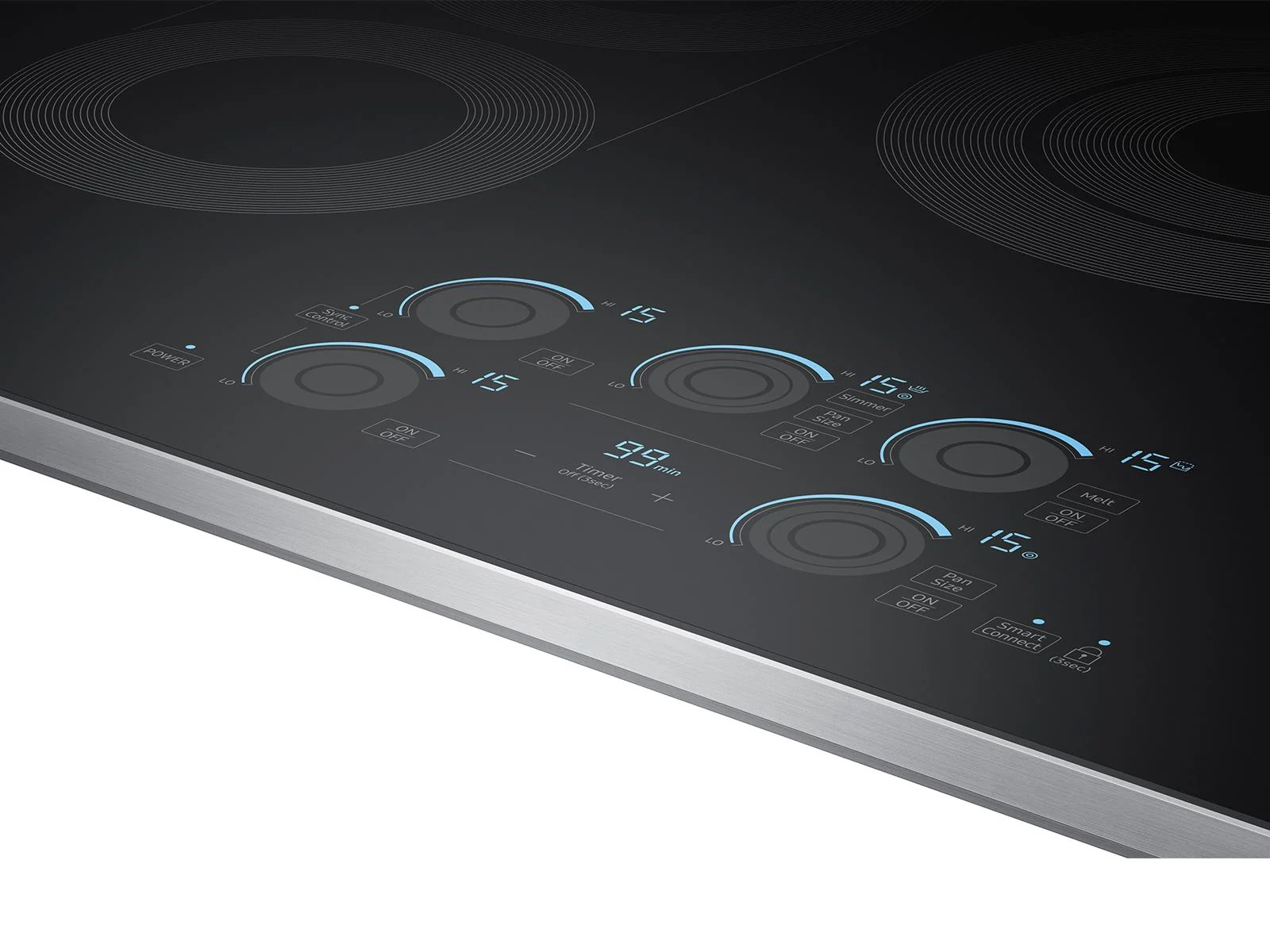SAMSUNG NZ30K7570RS 30" Built-In Electric Cooktop with Rapid Boil in Stainless Steel - Image 10