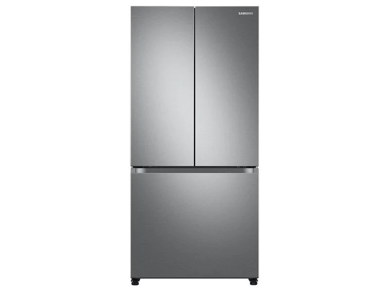 SAMSUNG RF18A5101S9 18 cu. ft. Smart Counter Depth 3-Door French Door Refrigerator in Stainless Look in Stainless Steel Look