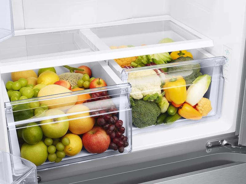 SAMSUNG RF18A5101S9 18 cu. ft. Smart Counter Depth 3-Door French Door Refrigerator in Stainless Look in Stainless Steel Look - Image 12
