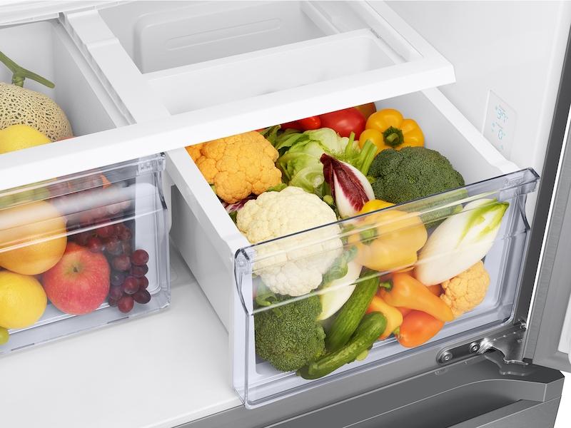 SAMSUNG RF18A5101S9 18 cu. ft. Smart Counter Depth 3-Door French Door Refrigerator in Stainless Look in Stainless Steel Look - Image 7
