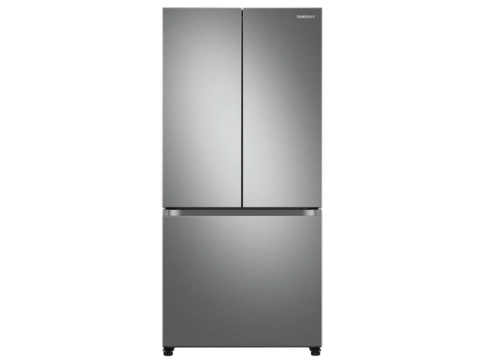 SAMSUNG RF18A5101SR 18 cu. ft. Smart Counter Depth 3-Door French Door Refrigerator in Stainless Steel Stainless