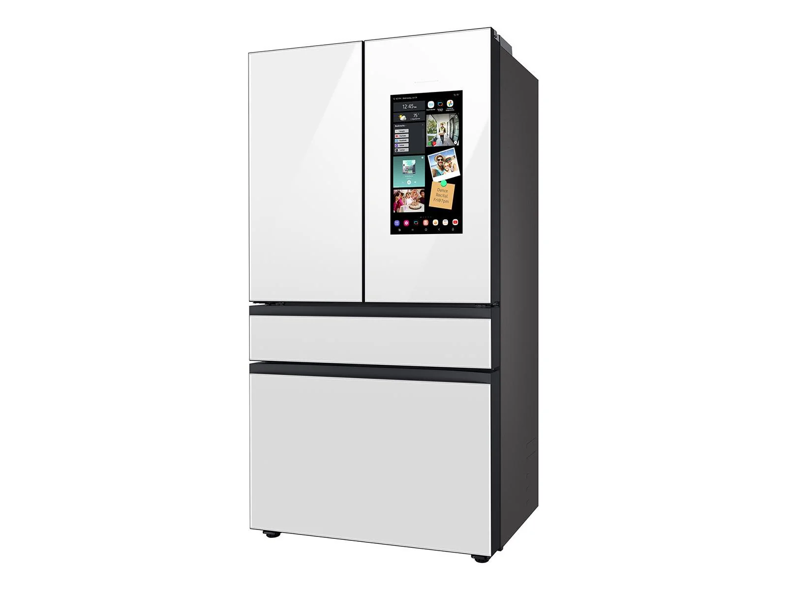 SAMSUNG RF23BB890012 Bespoke Counter Depth 4-Door French Door Refrigerator (23 cu. ft.) with Family Hub™ in White Glass White - Image 10