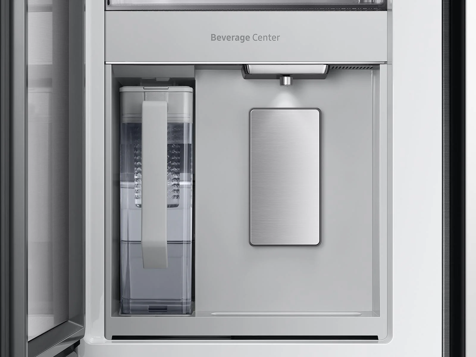SAMSUNG RF23BB890012 Bespoke Counter Depth 4-Door French Door Refrigerator (23 cu. ft.) with Family Hub™ in White Glass White - Image 14
